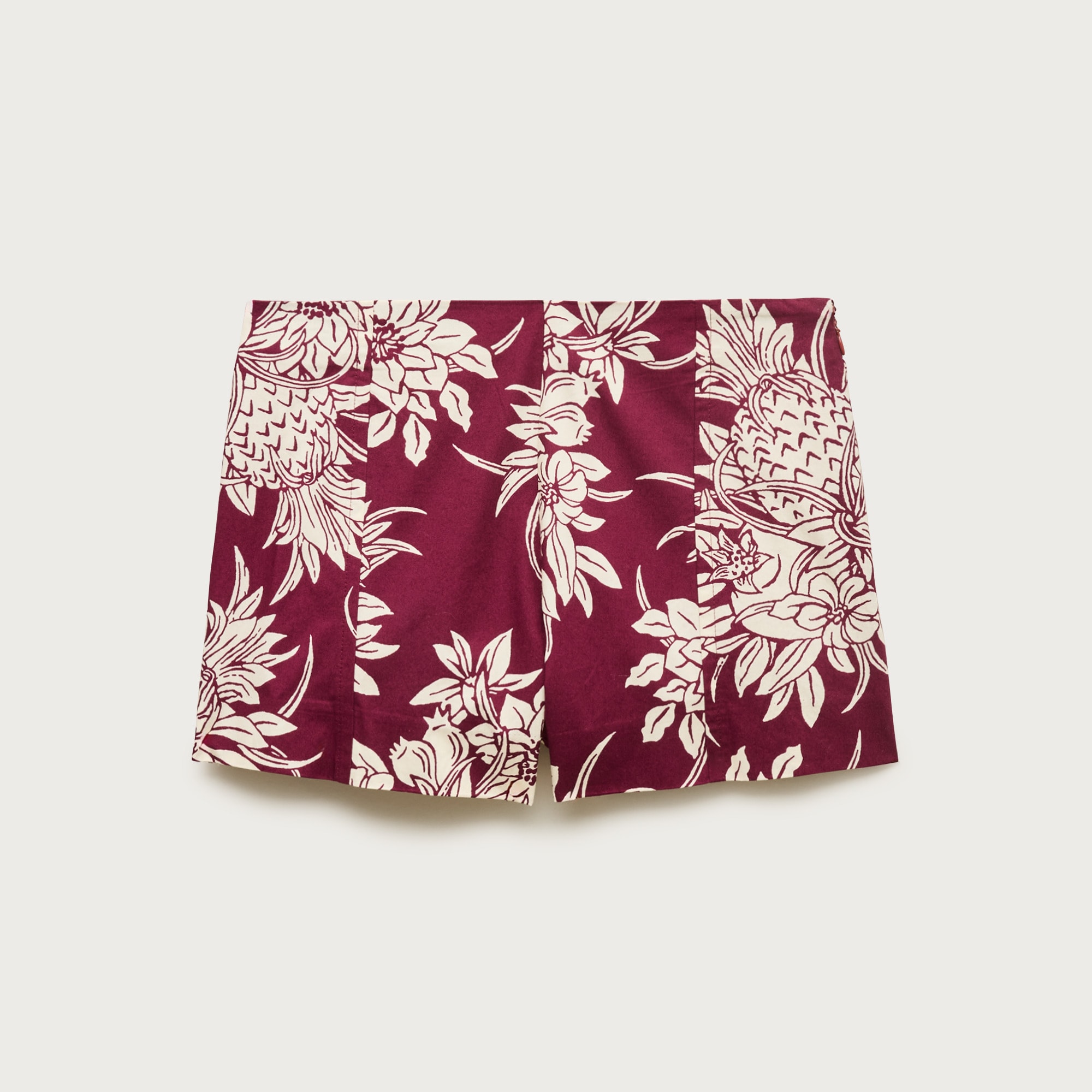 Micro short in pineapple garden–print cotton poplin from J.Crew - $98