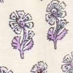 Tropez short in linen stripe ANTIQUE WHITE LILAC
