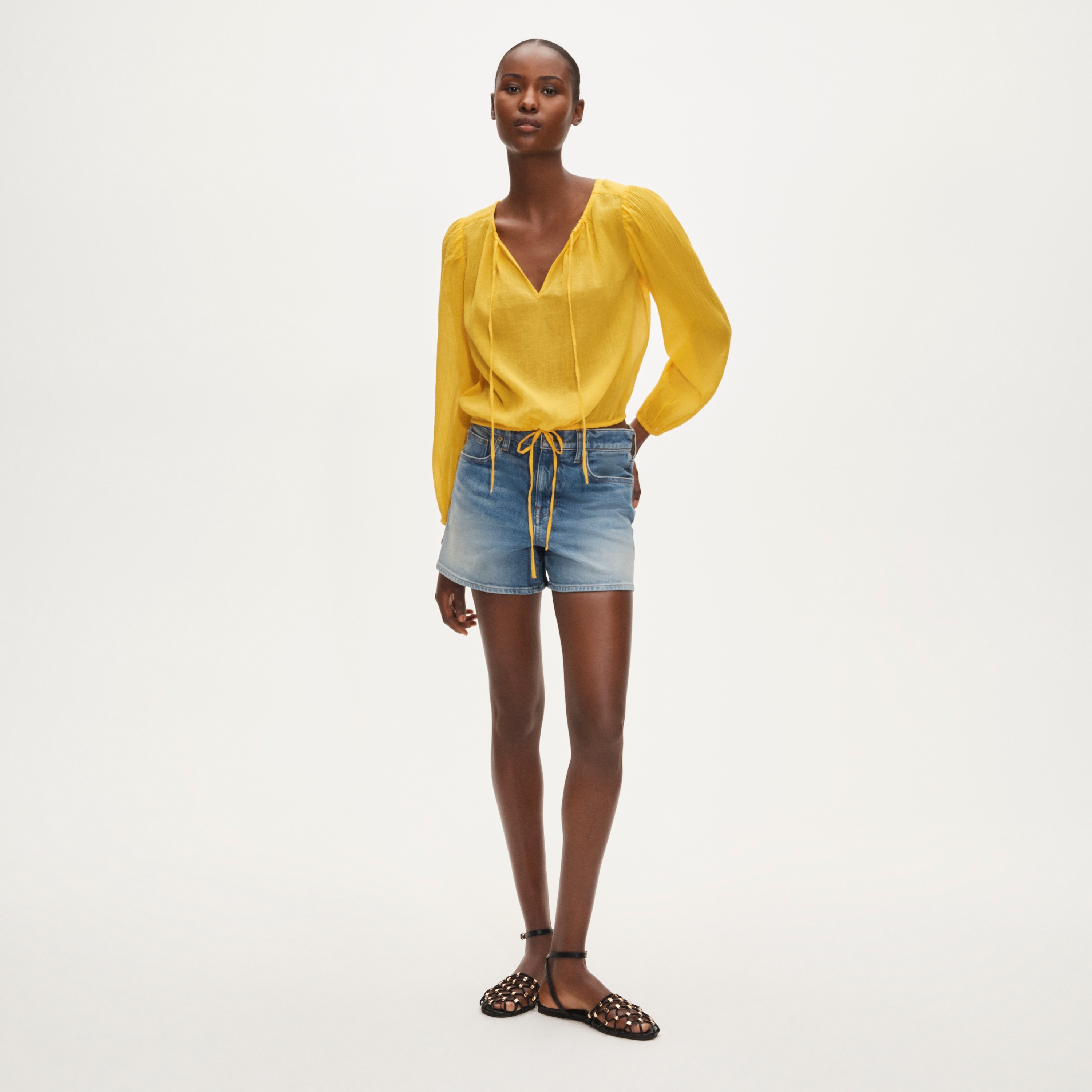Sheer Long Sleeve Tops | J.Crew