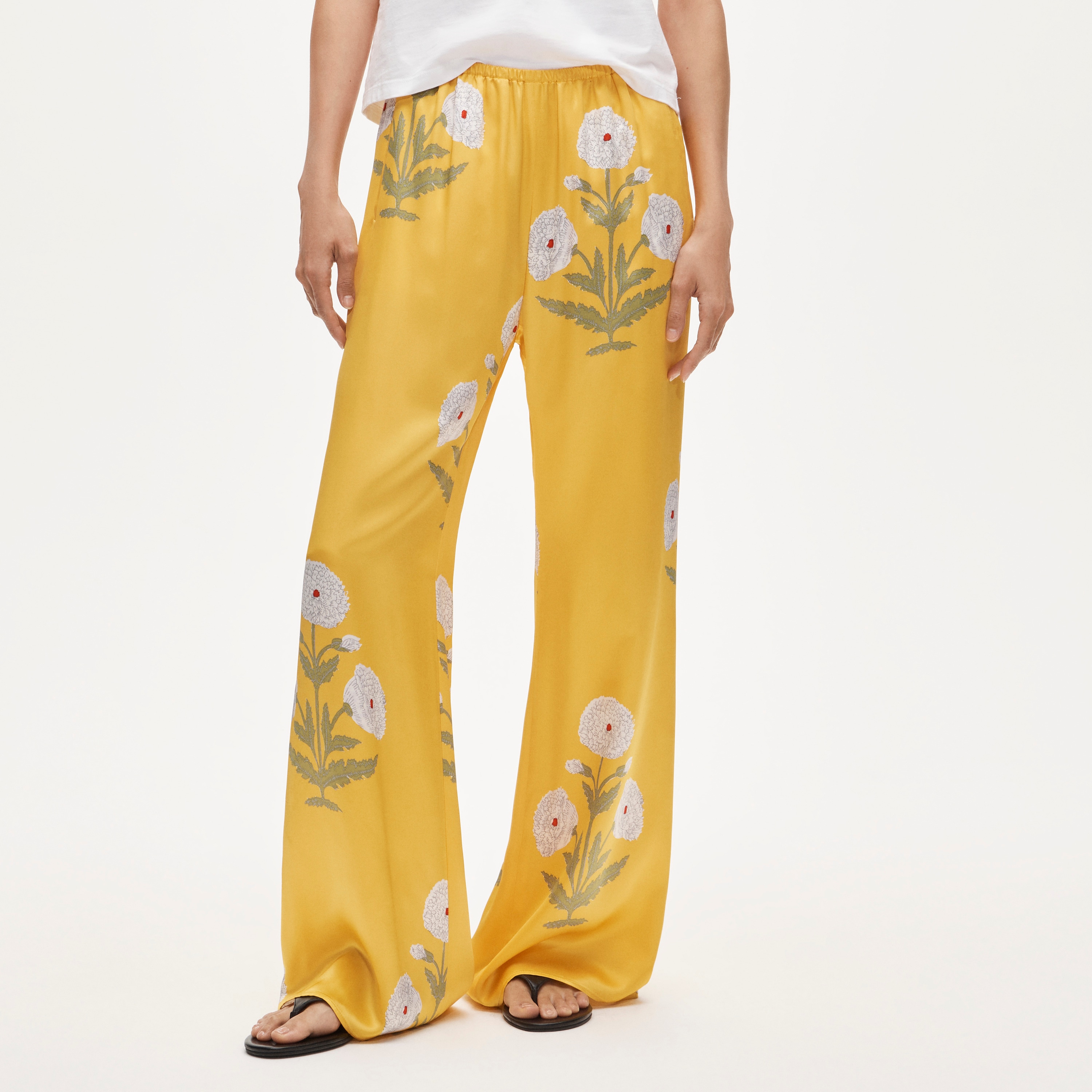 Cosmo Pant In Marigold Block Print For Women | J.Crew