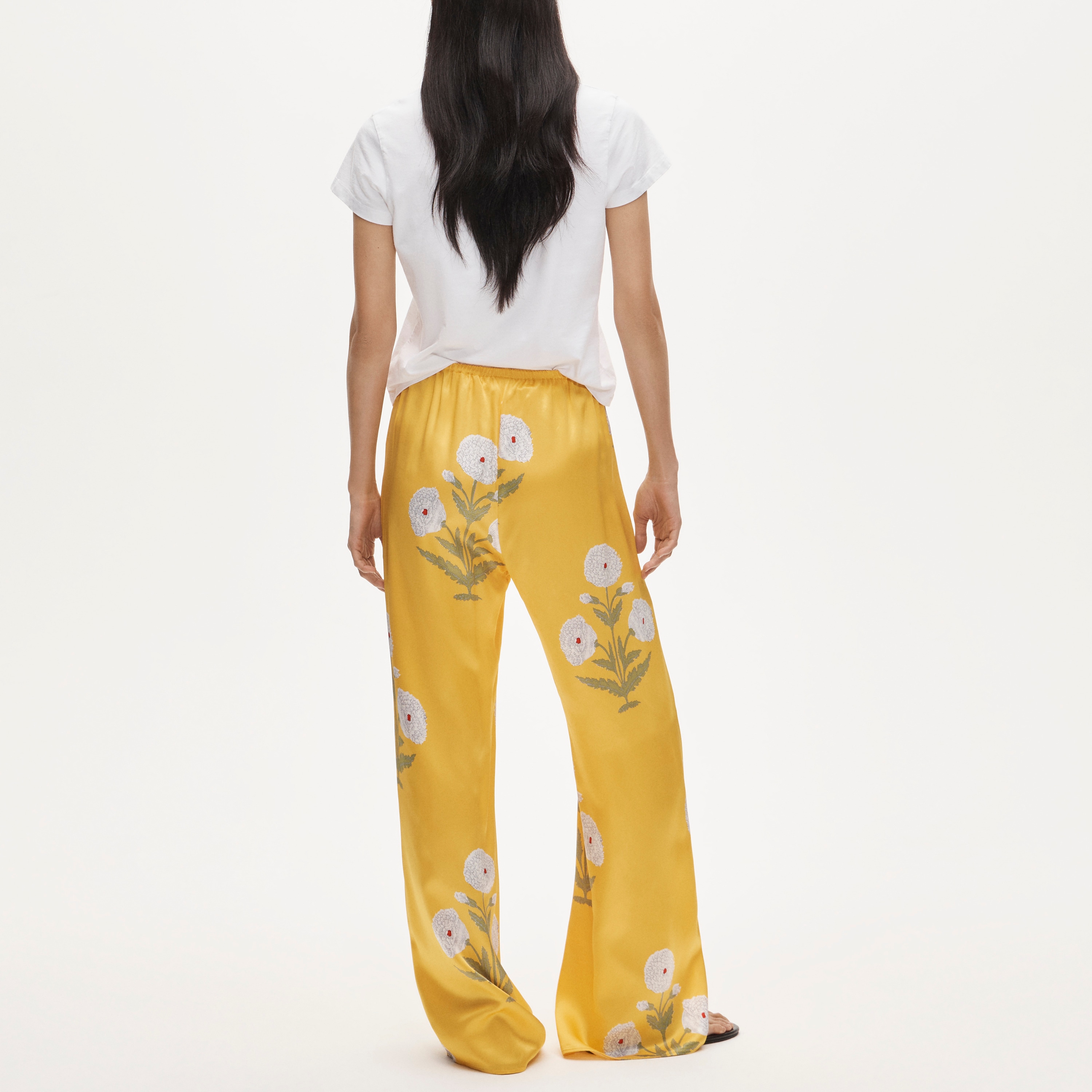 Cosmo Pant In Marigold Block Print For Women | J.Crew
