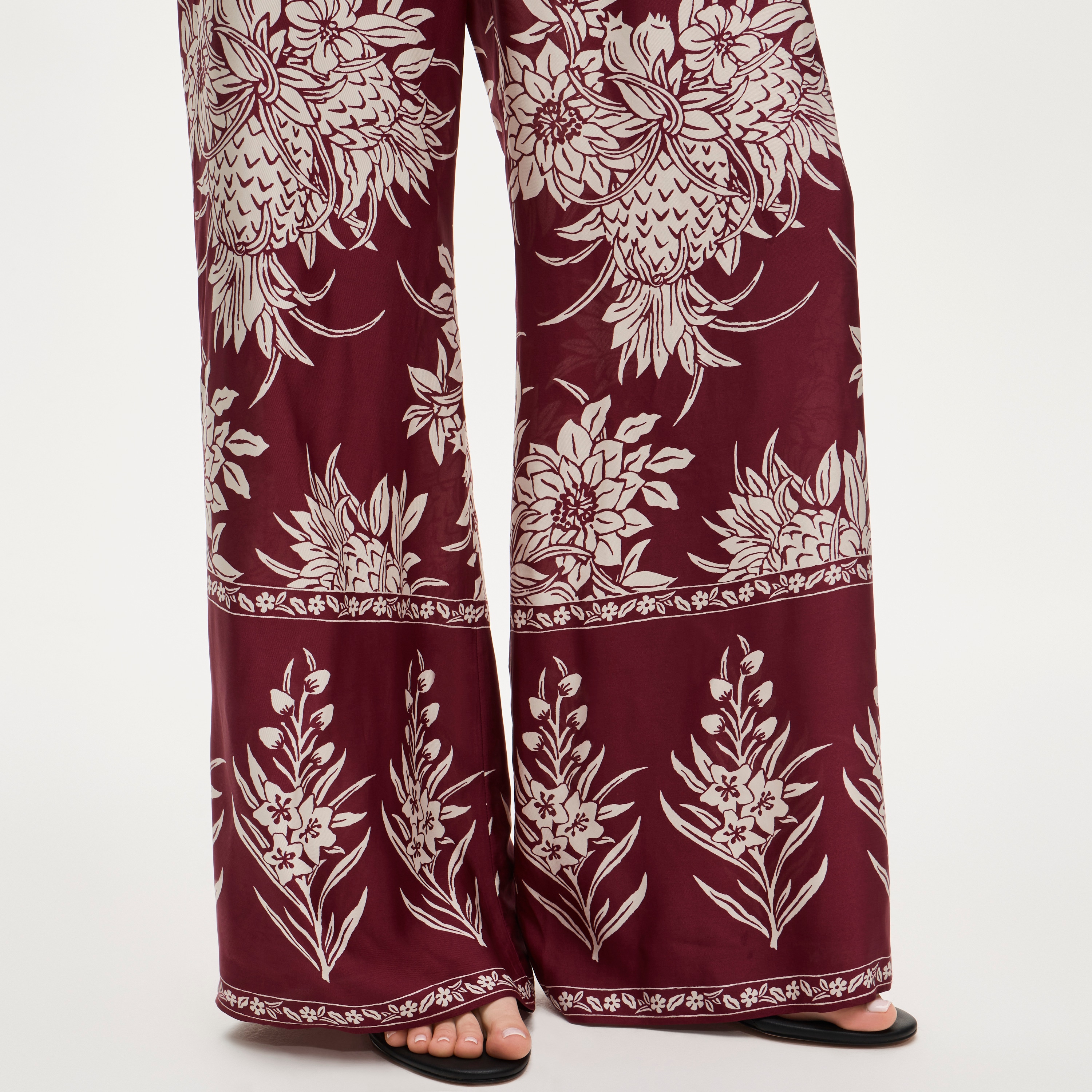 Cosmo pant in pineapple-print viscose twill - image 4