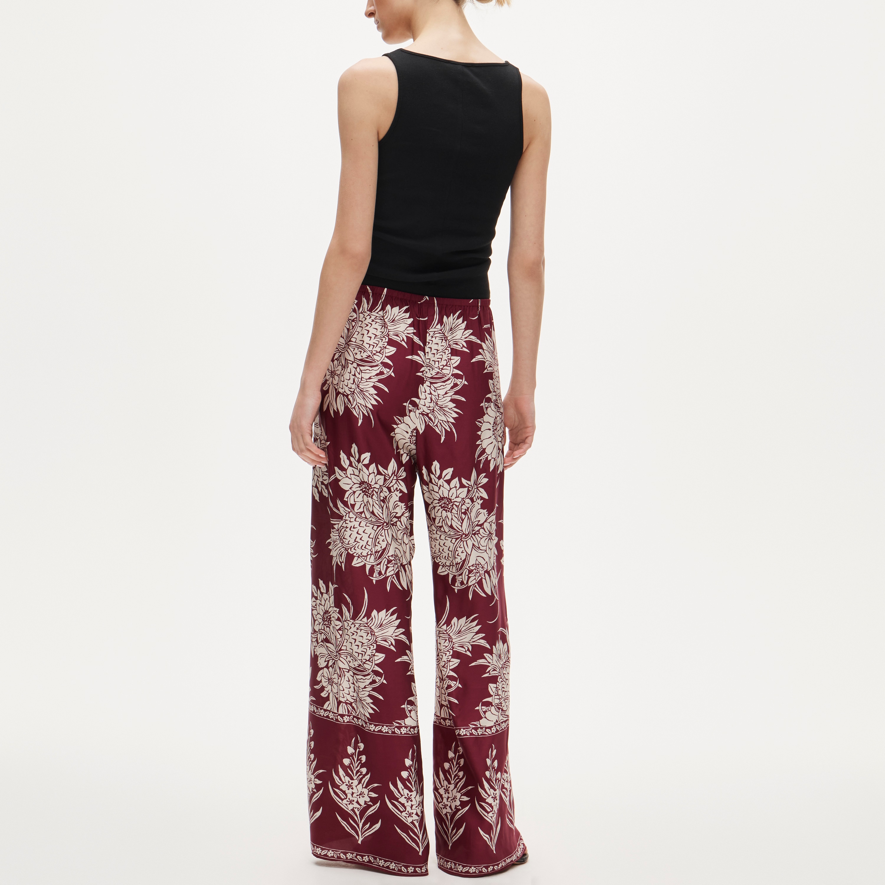 Cosmo pant in pineapple-print viscose twill - image 5