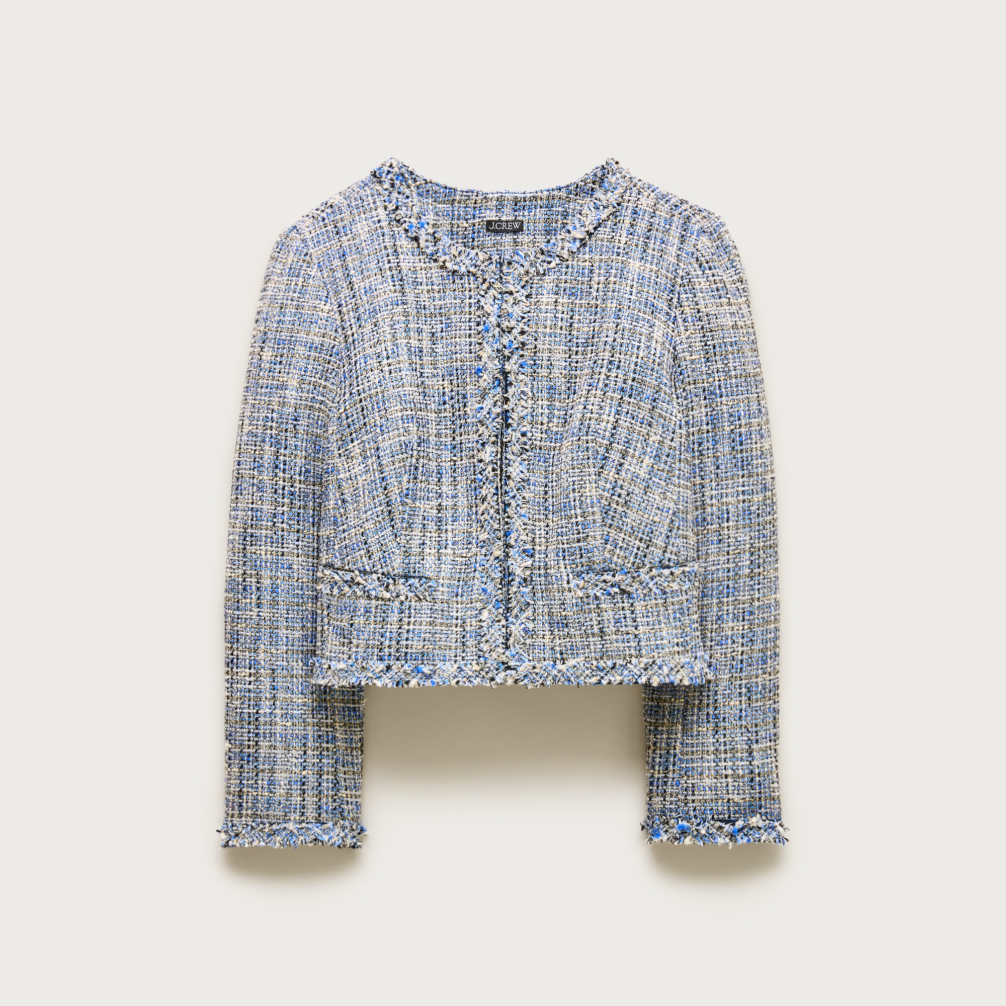 Lady jacket in textured Italian tweed