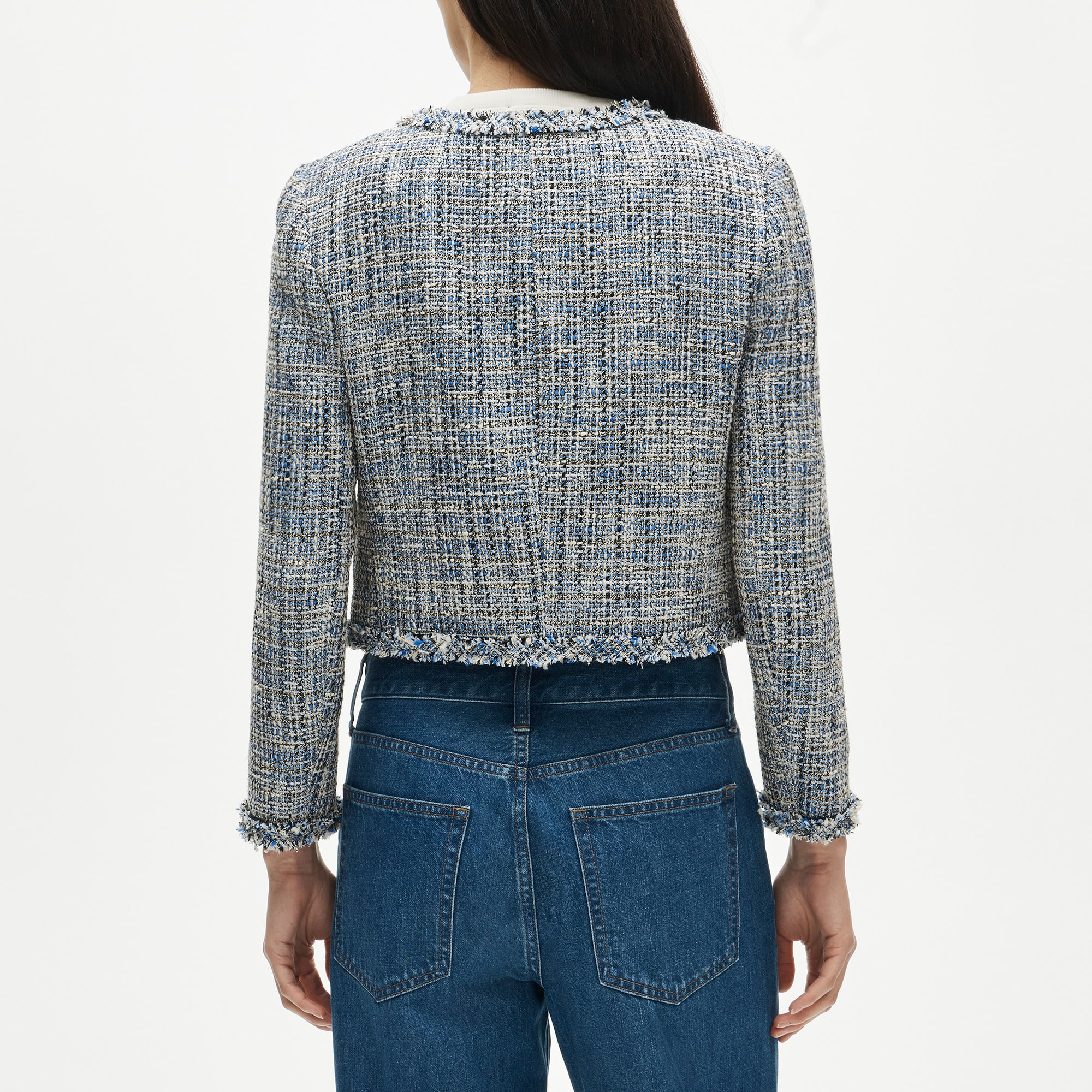 Lady jacket in textured Italian tweed