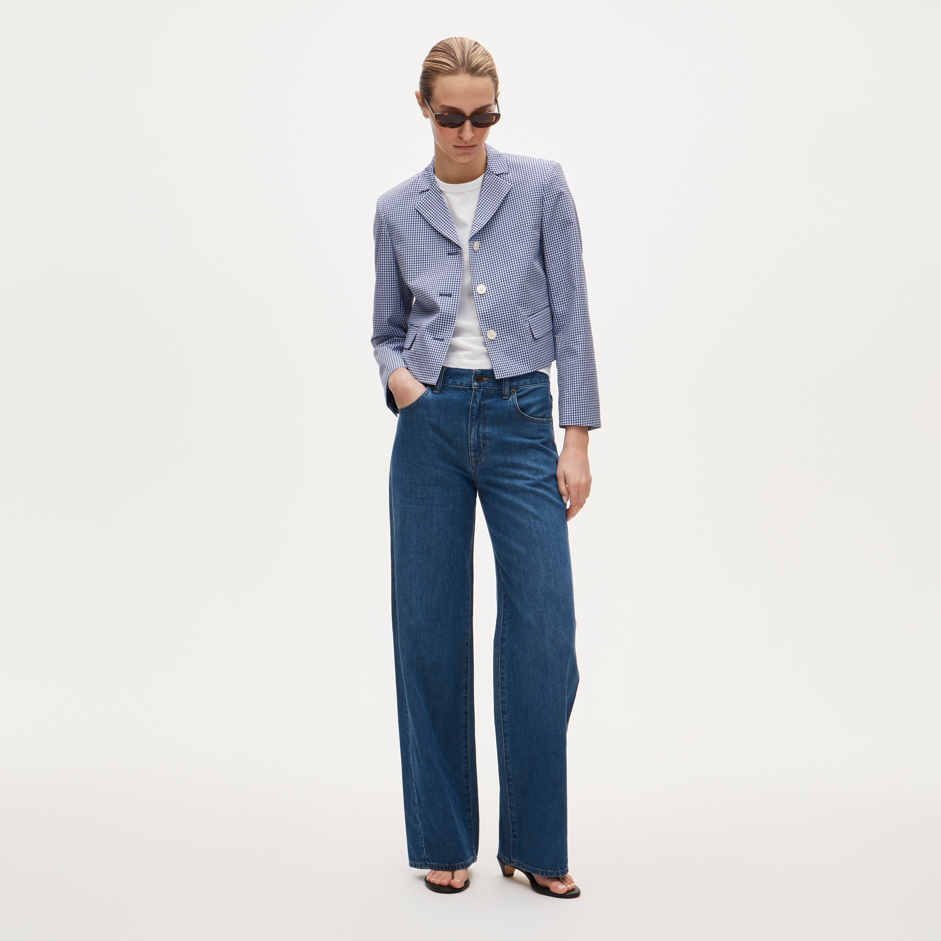 Lenore lady blazer in taffeta gingham - image 3