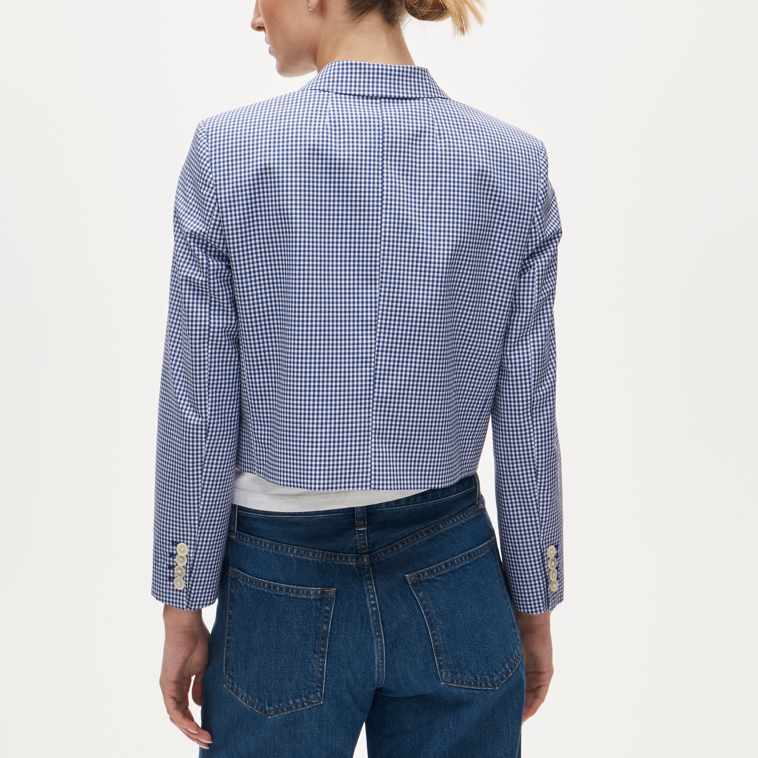 Lenore lady blazer in taffeta gingham - image 5