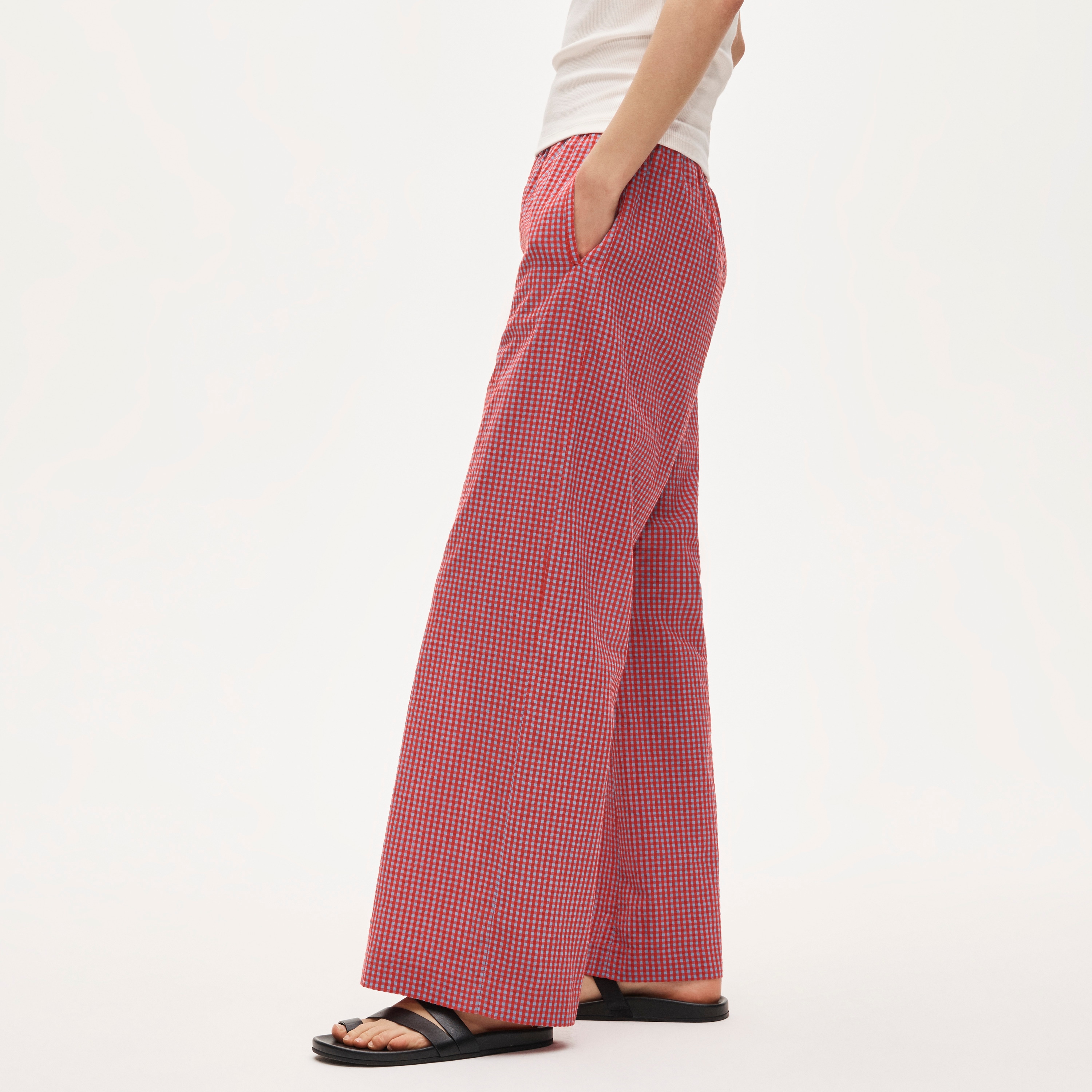 Cosmo Pant In Gingham Seersucker For Women | J.Crew