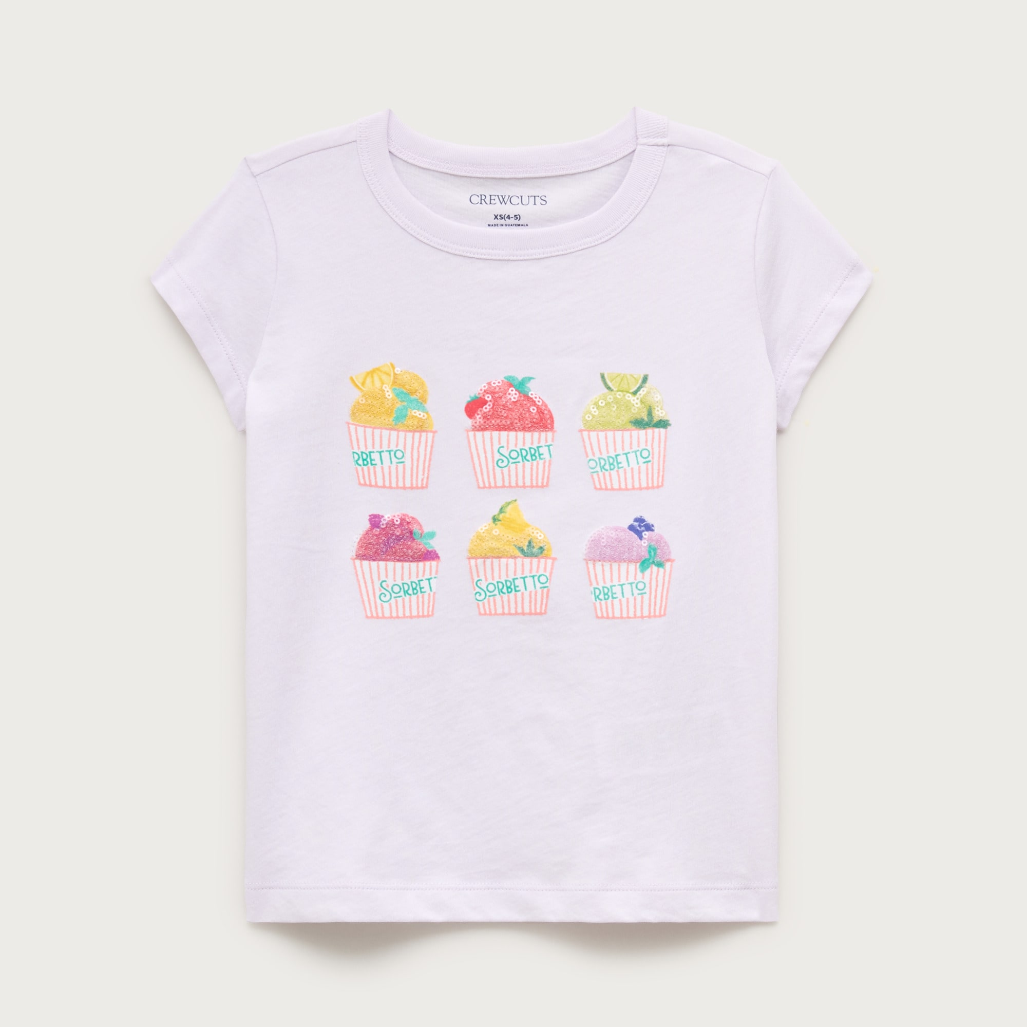 Girls' short-sleeve sorbetto graphic T-shirt with sequins from J.Crew - $29.50