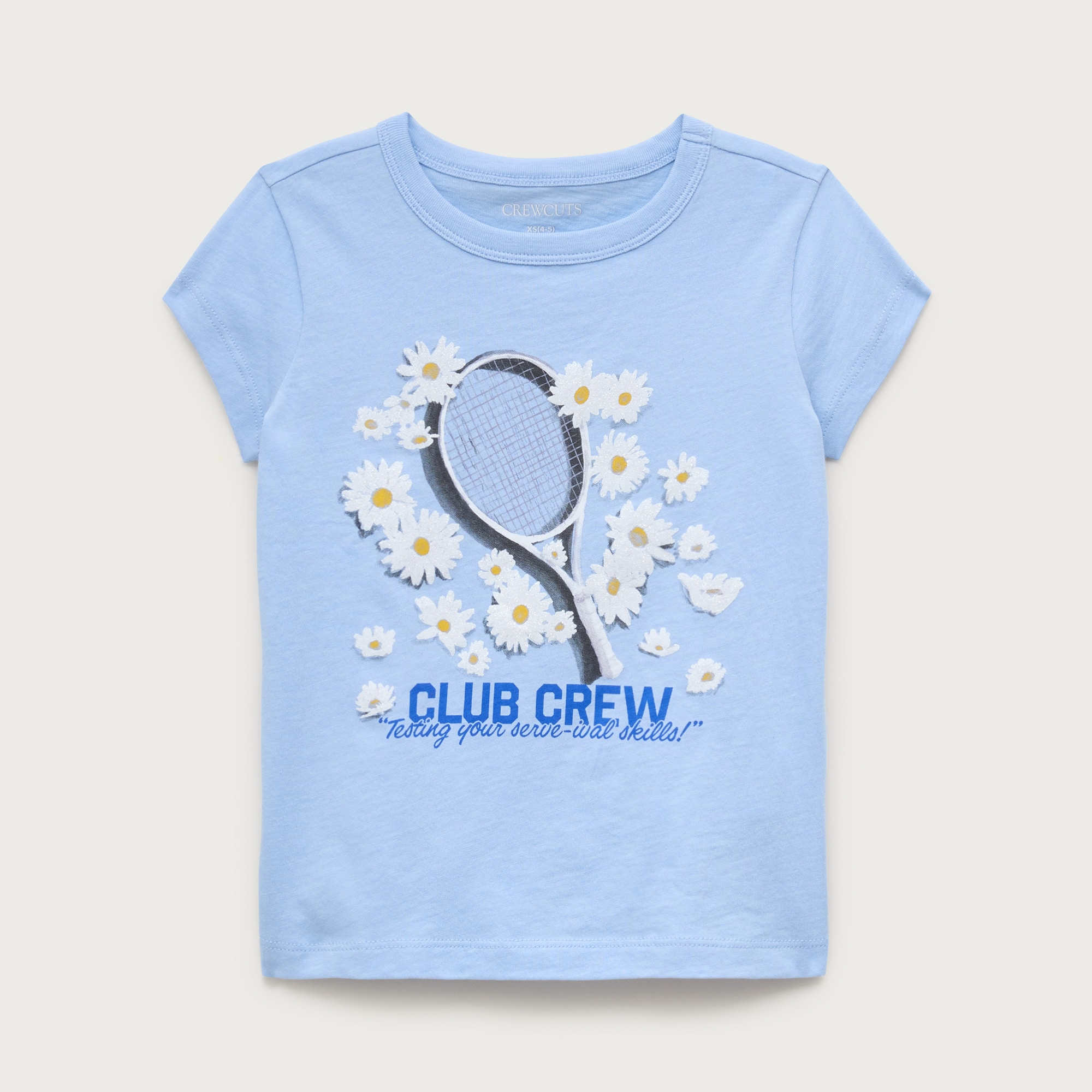 Girls' short-sleeve "Club crew" T-shirt with glitter from J.Crew - $19.50