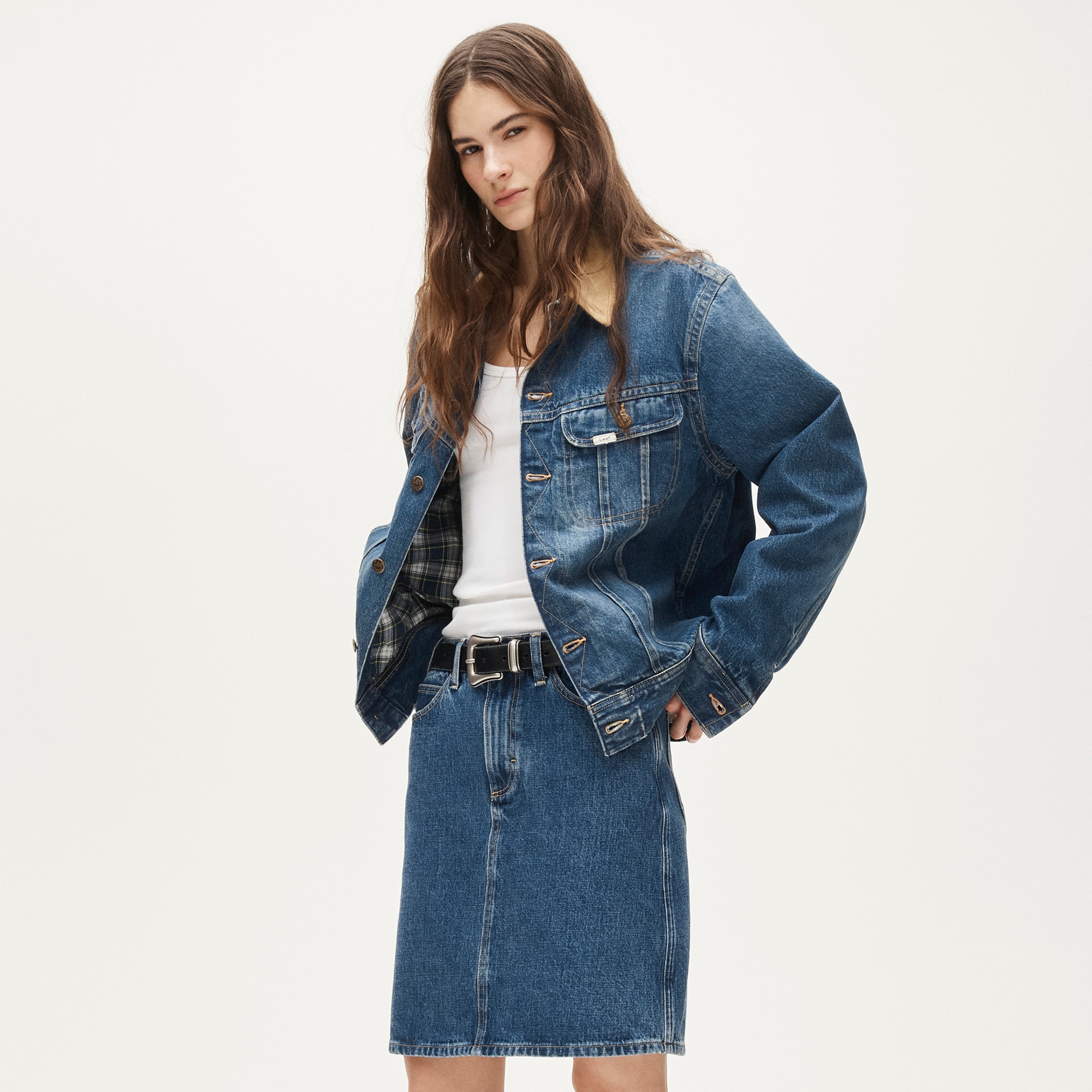Women's Lee® X J.Crew denim skirt