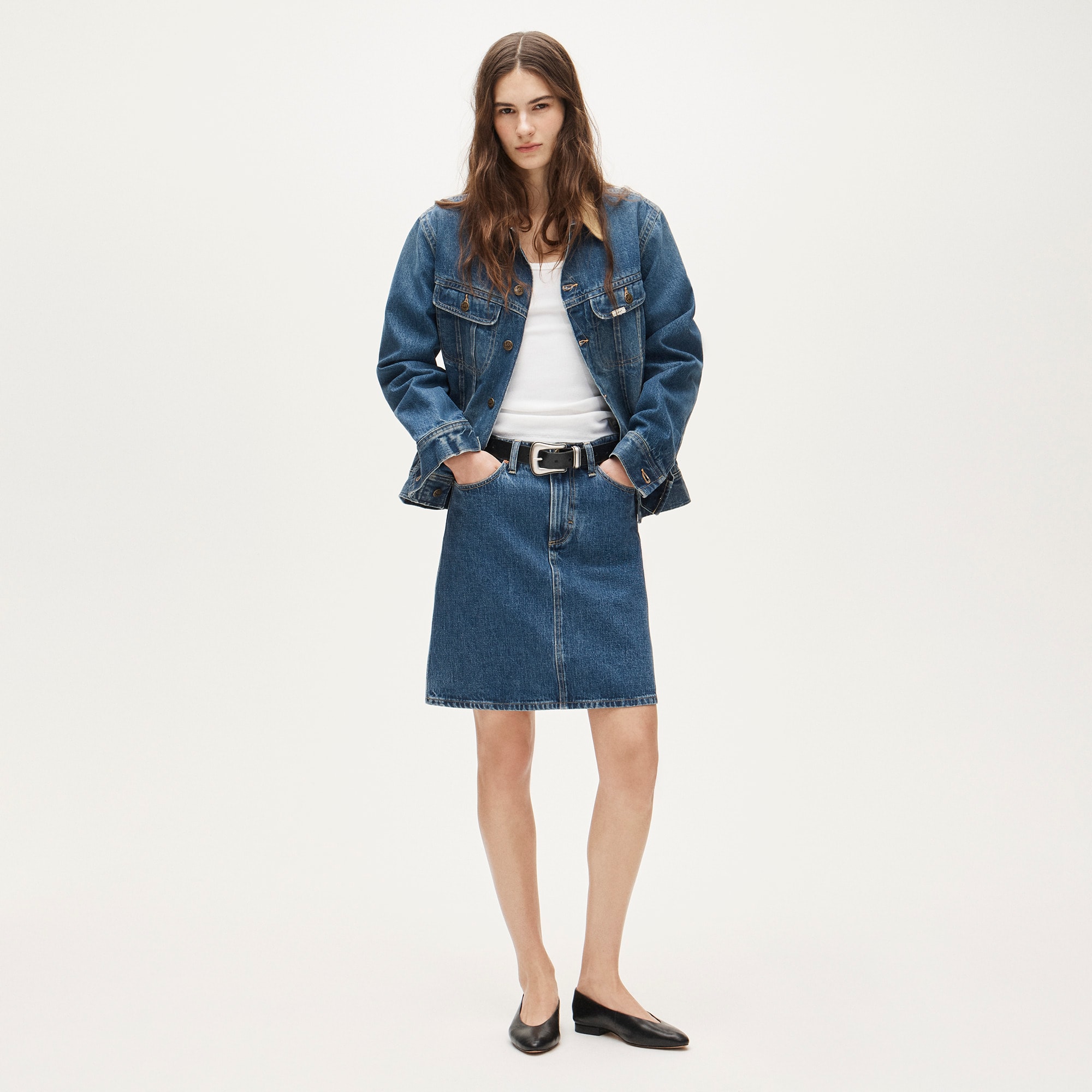 womens Women's Lee&reg; X J.Crew denim skirt