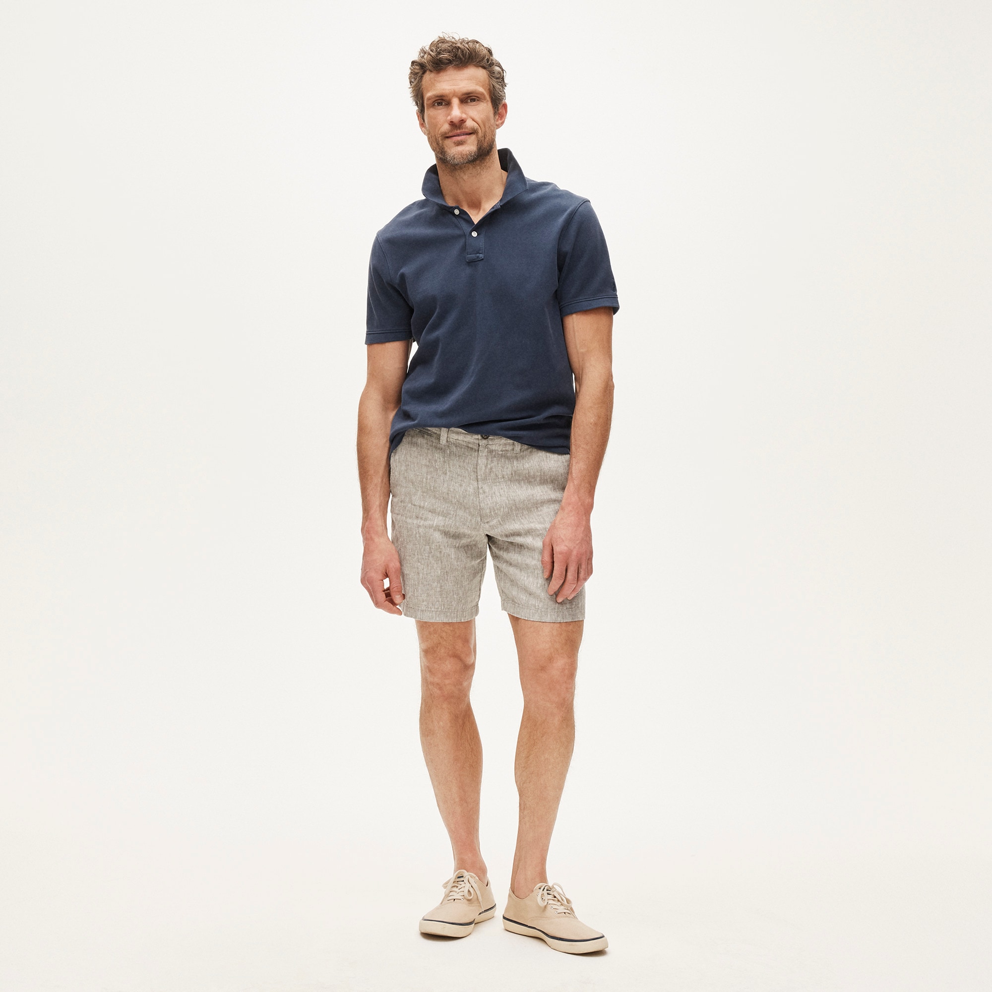 7" linen short