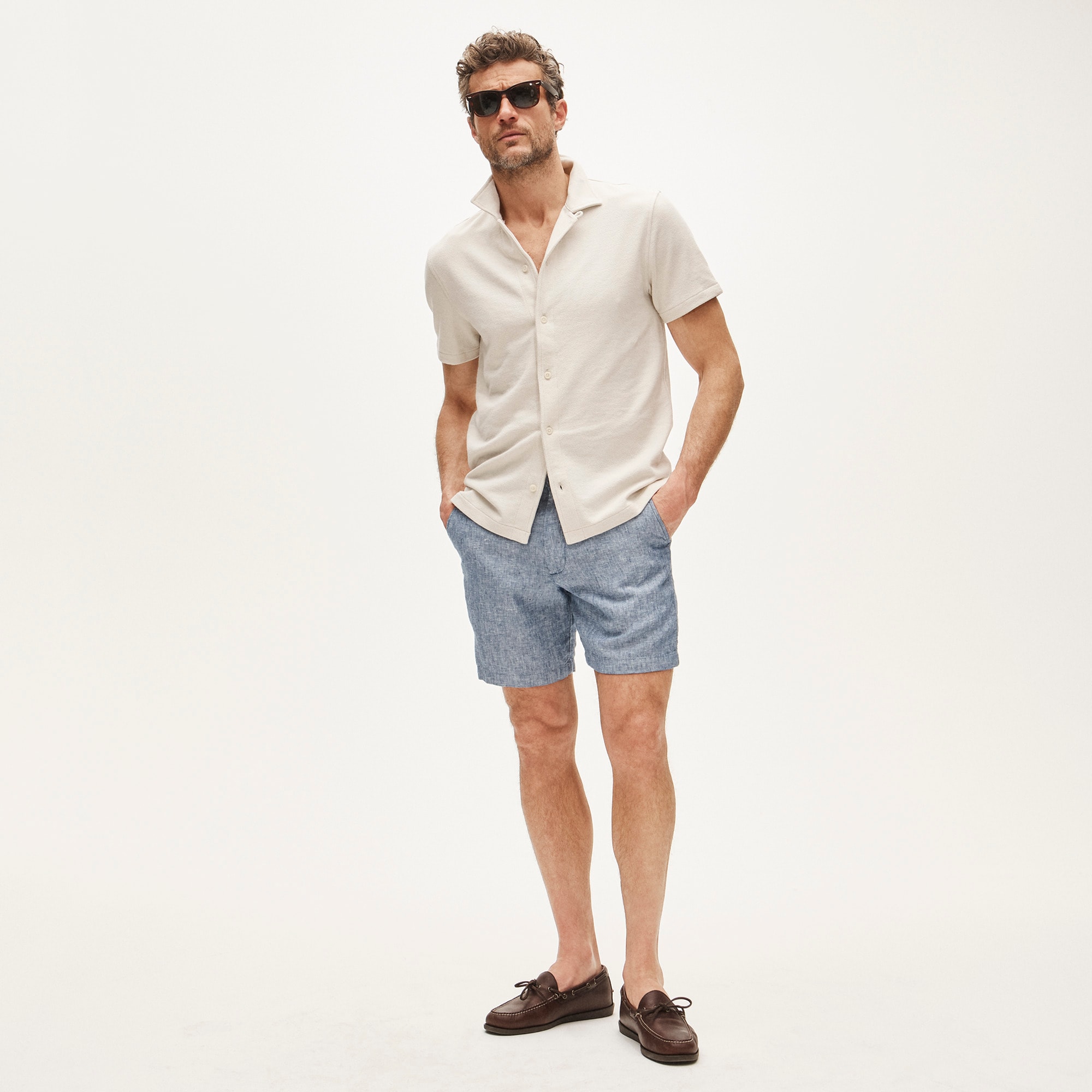 7" linen short