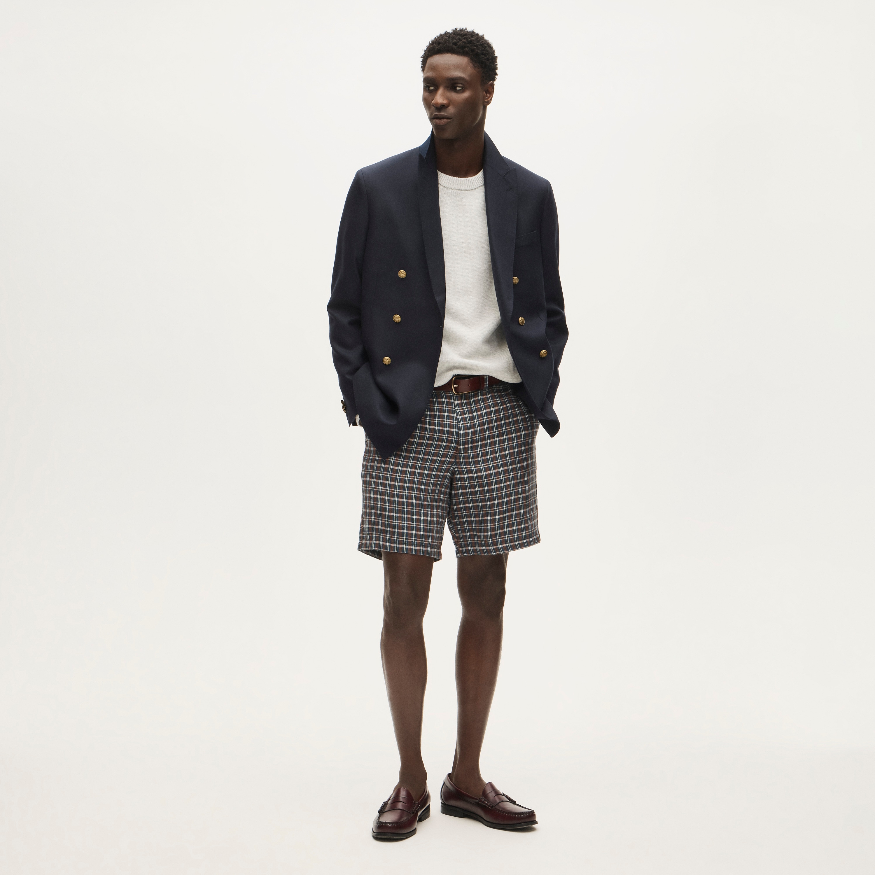 7" linen short