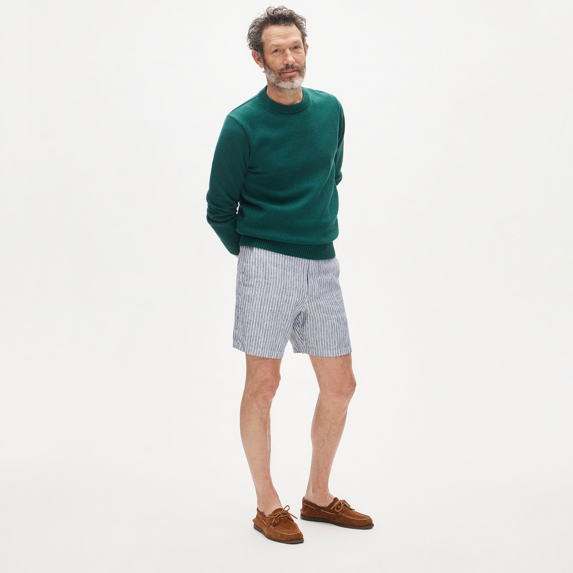 7" linen short