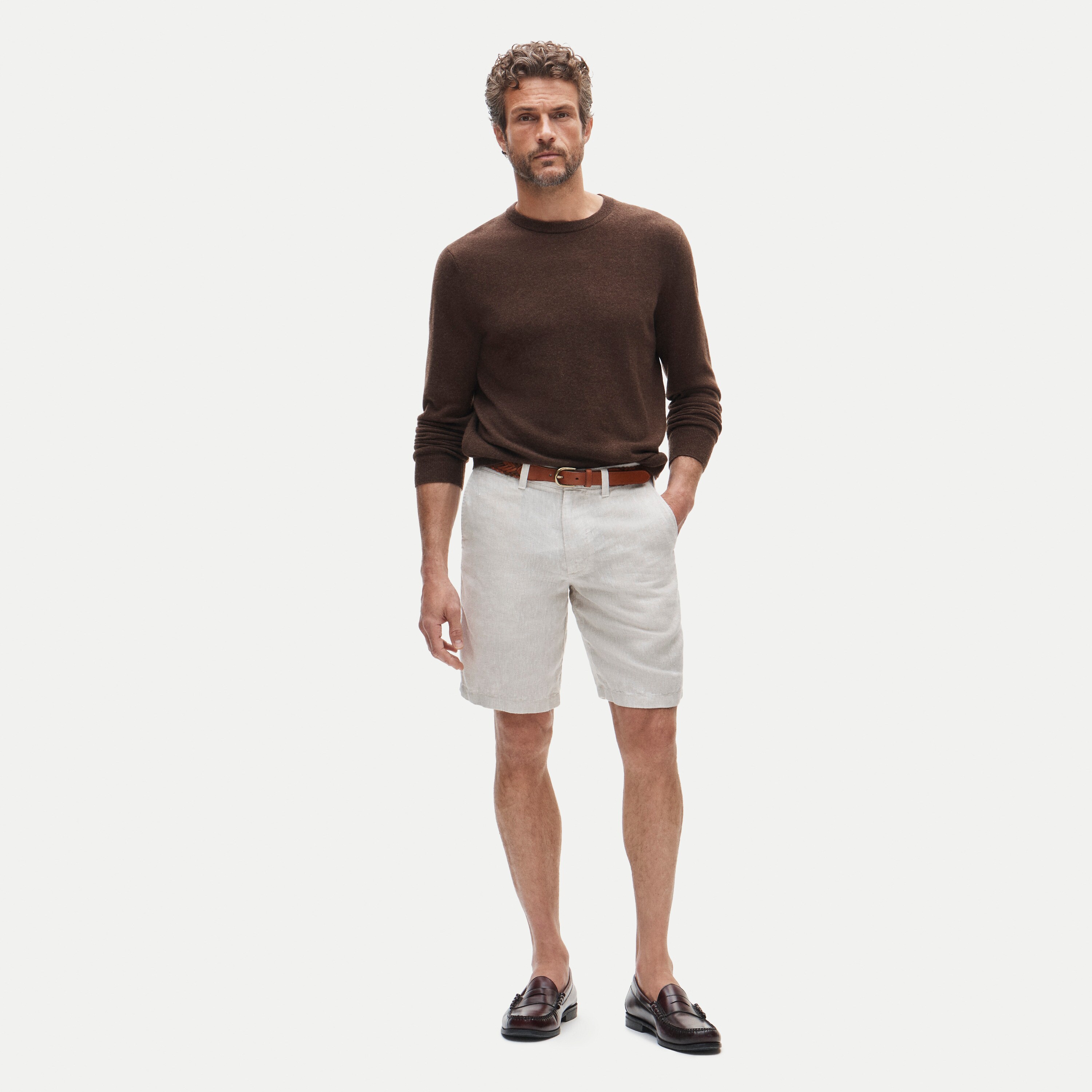 9" linen short