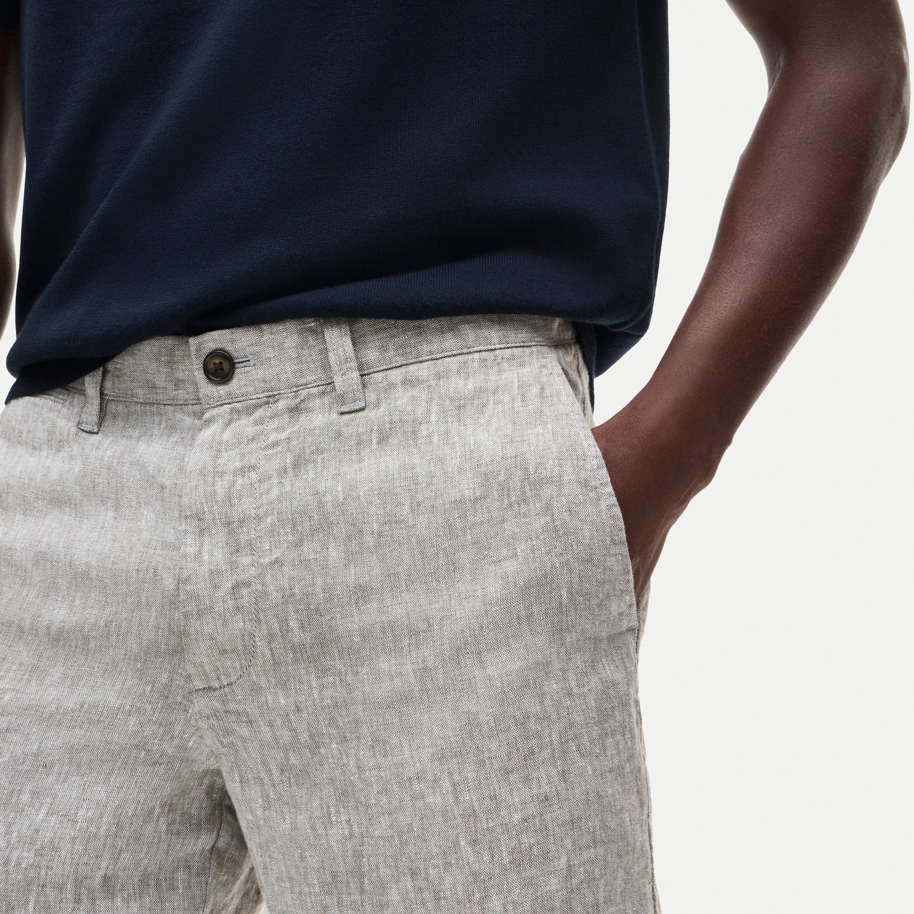 9" linen short