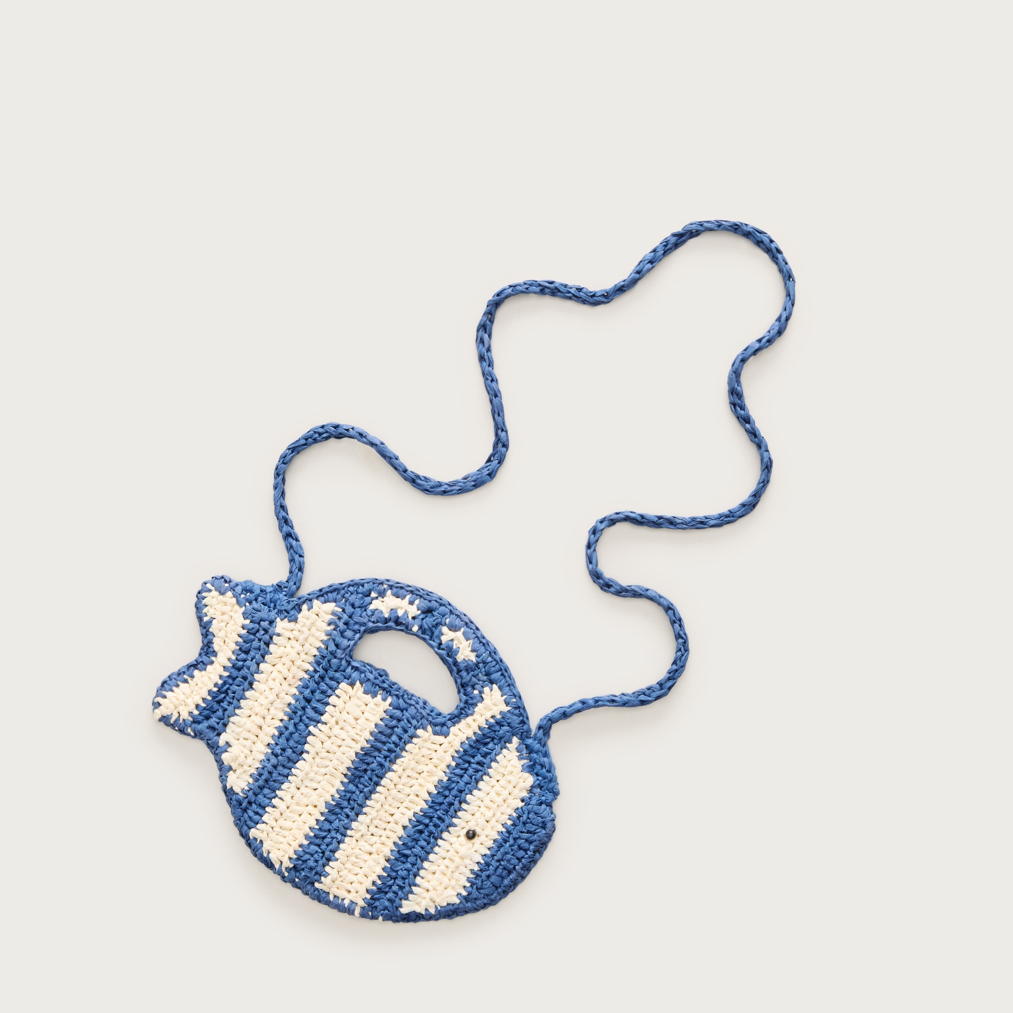 Girls' fish purse in faux raffia from J.Crew - $37