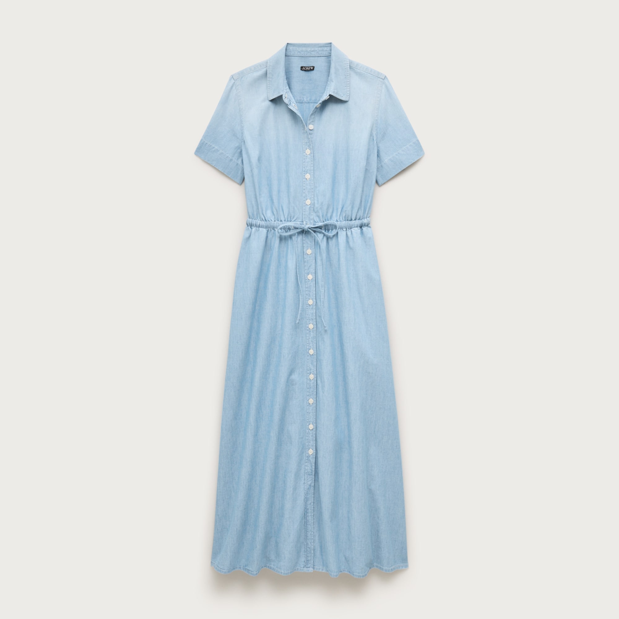 Cerise Shirt-dress In Chambray For Women | J.Crew
