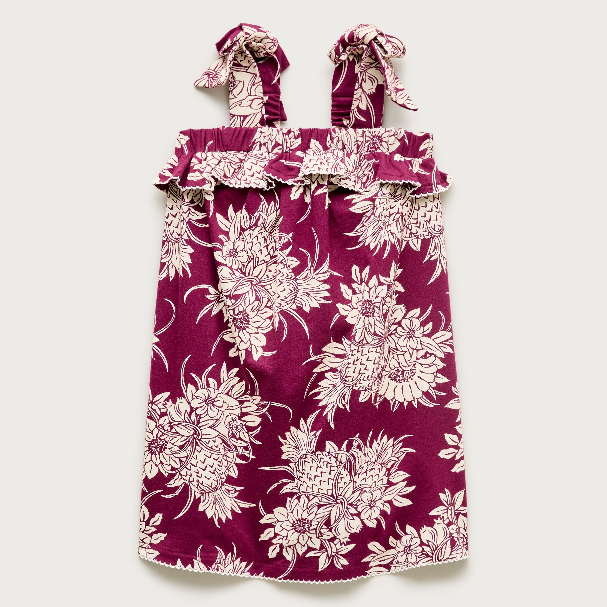 Girls' tie-shoulder dress in broken-in-jersey from J.Crew - $59.50