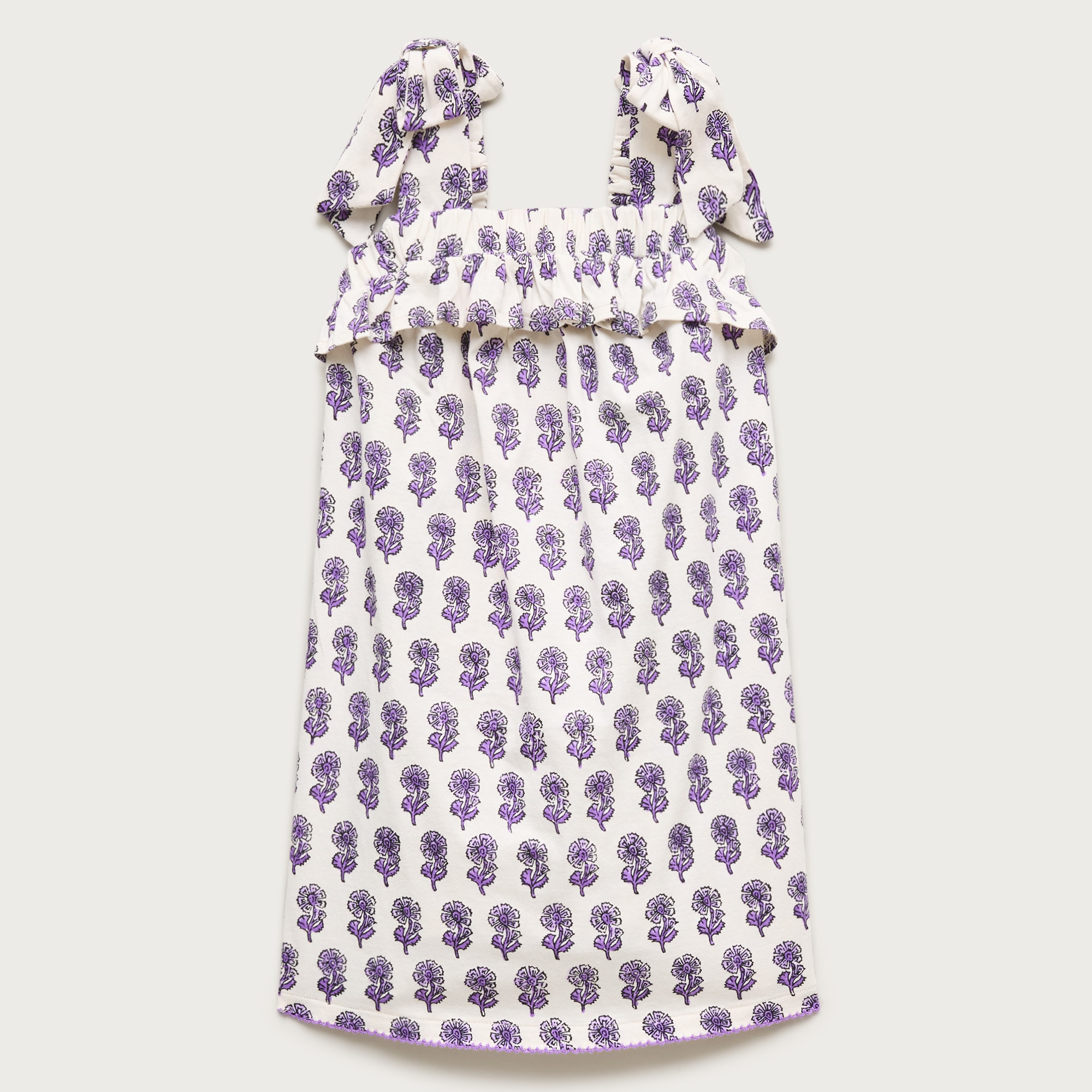 Girls' tie-shoulder dress in broken-in-jersey from J.Crew - $49