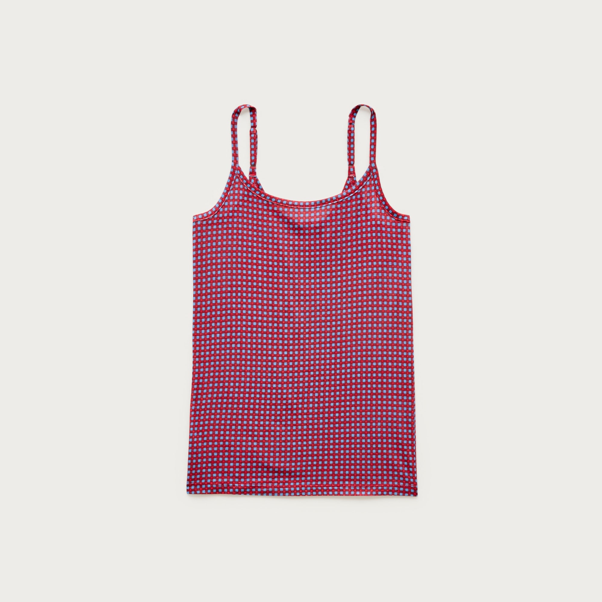 Stretch lyocell-blend camisole in gingham from J.Crew - $55