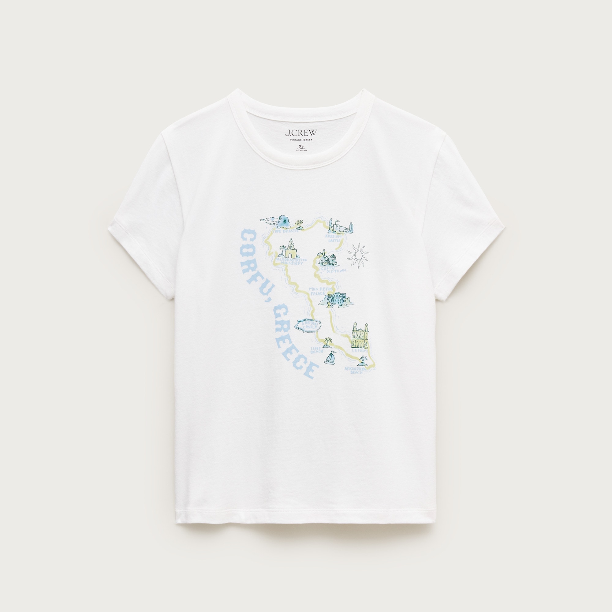 Vintage jersey "Summer in Corfu" graphic T-shirt