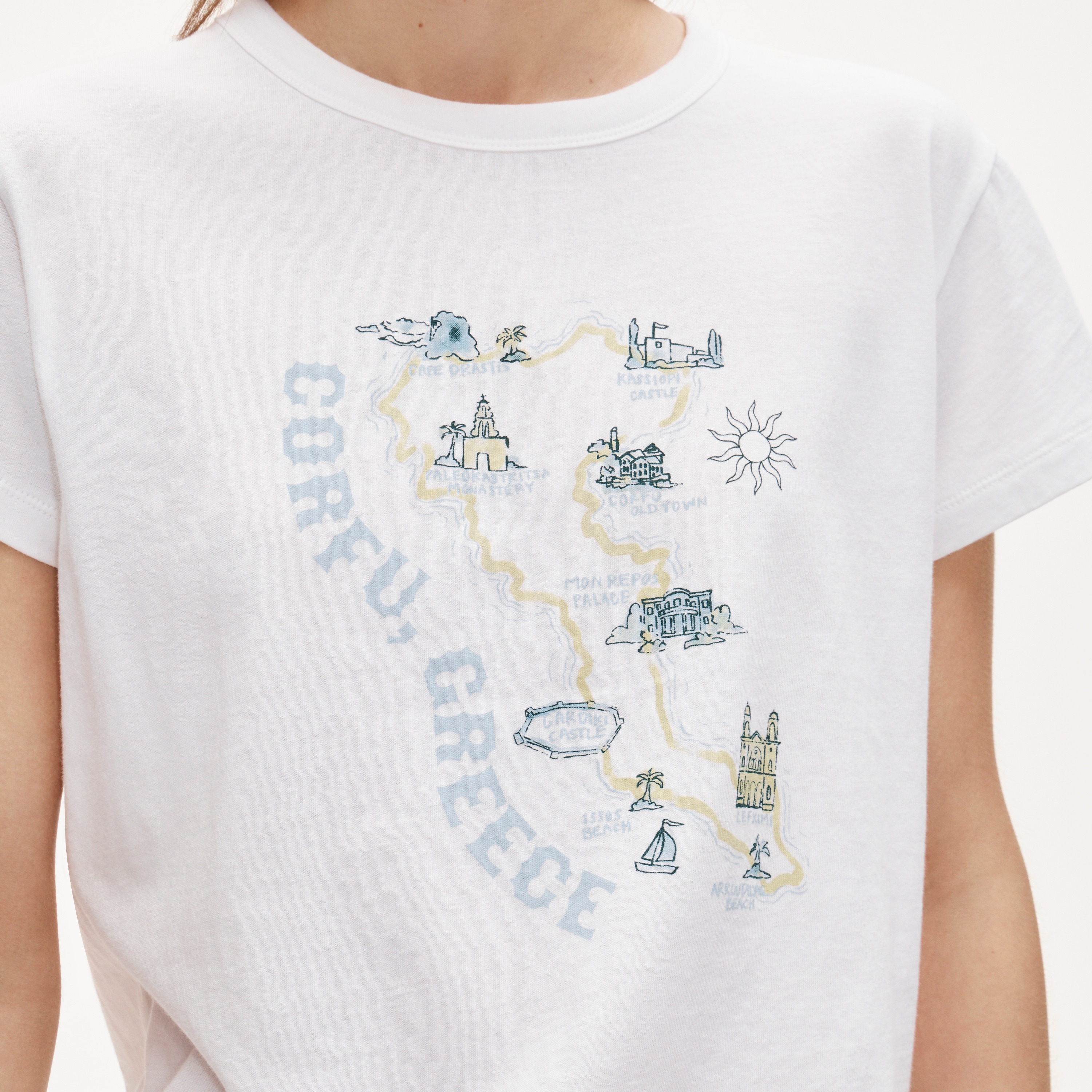 Vintage jersey "Summer in Corfu" graphic T-shirt