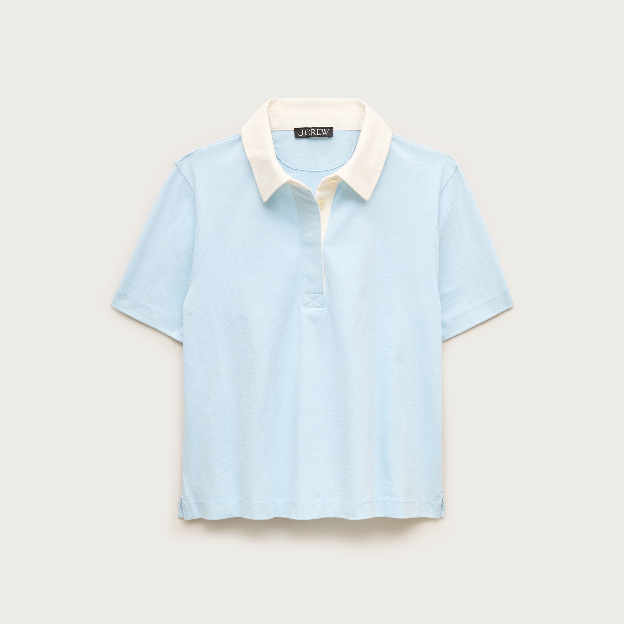 womens Boyfriend jersey short-sleeve polo shirt