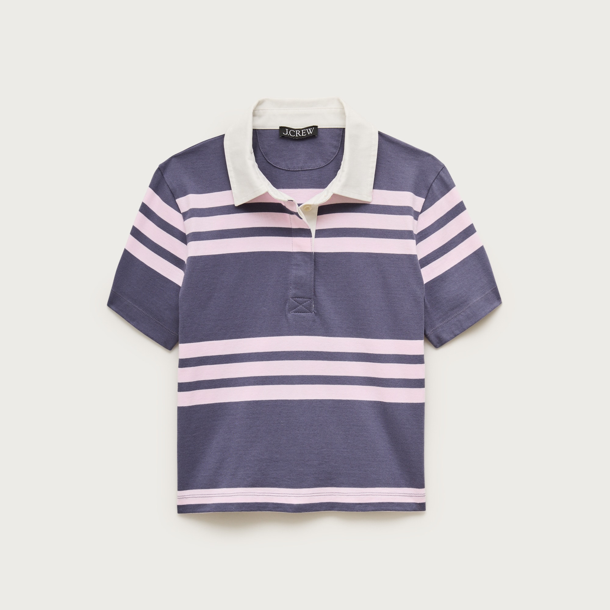 Boyfriend jersey short-sleeve polo shirt in stripe from J.Crew - $69.50