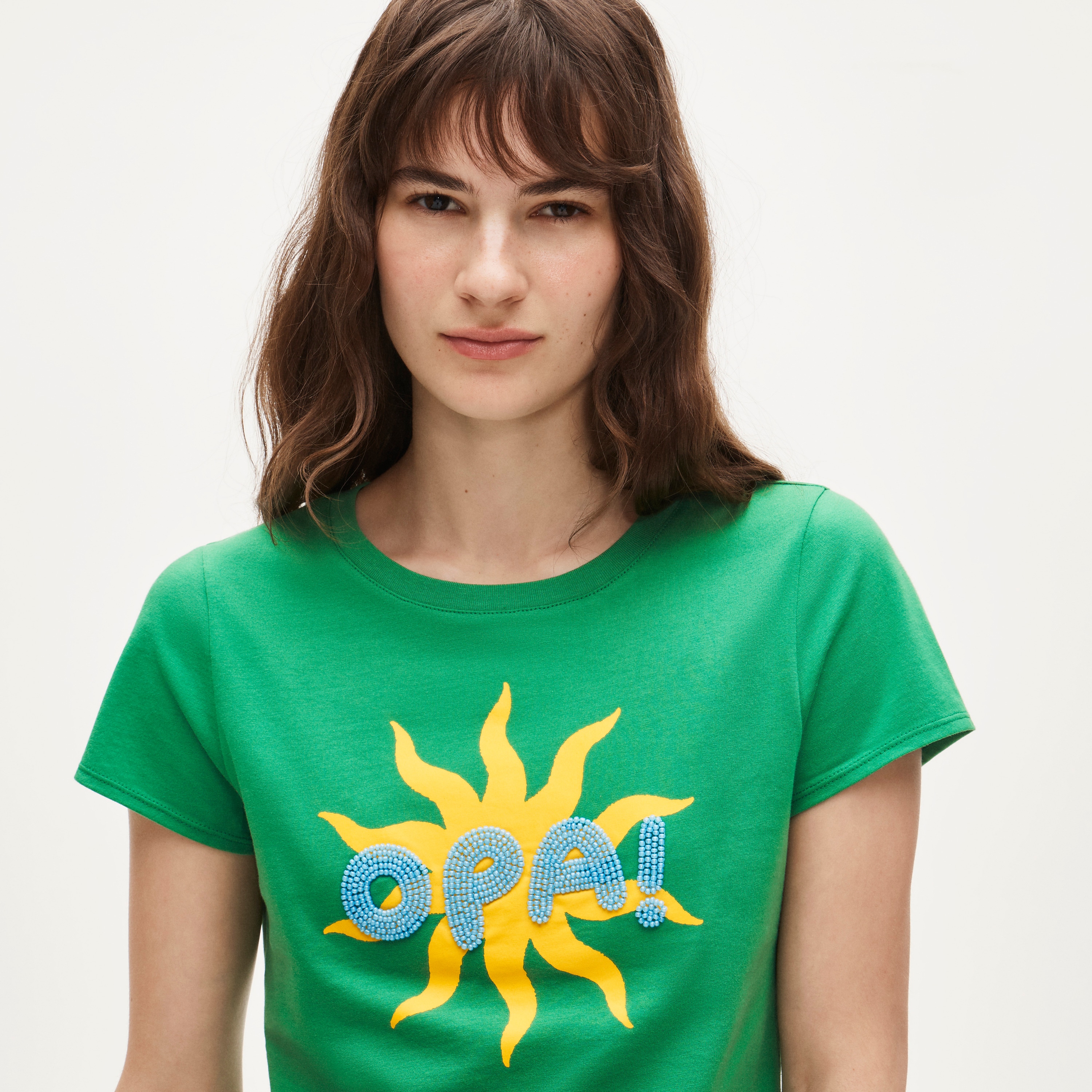 Broken-in-jersey Embellished 