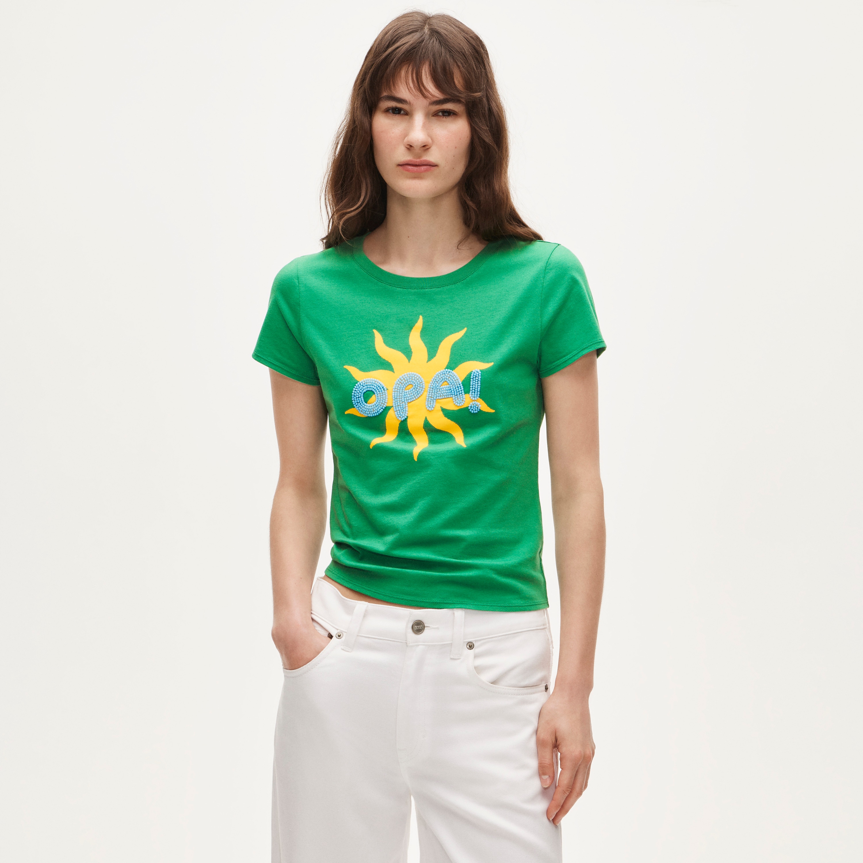 Broken-in-jersey Embellished 