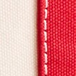 Main Street mini tote bag NATURAL RED MIXED