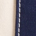 Main Street mini tote bag NATURAL BLUE MIXED