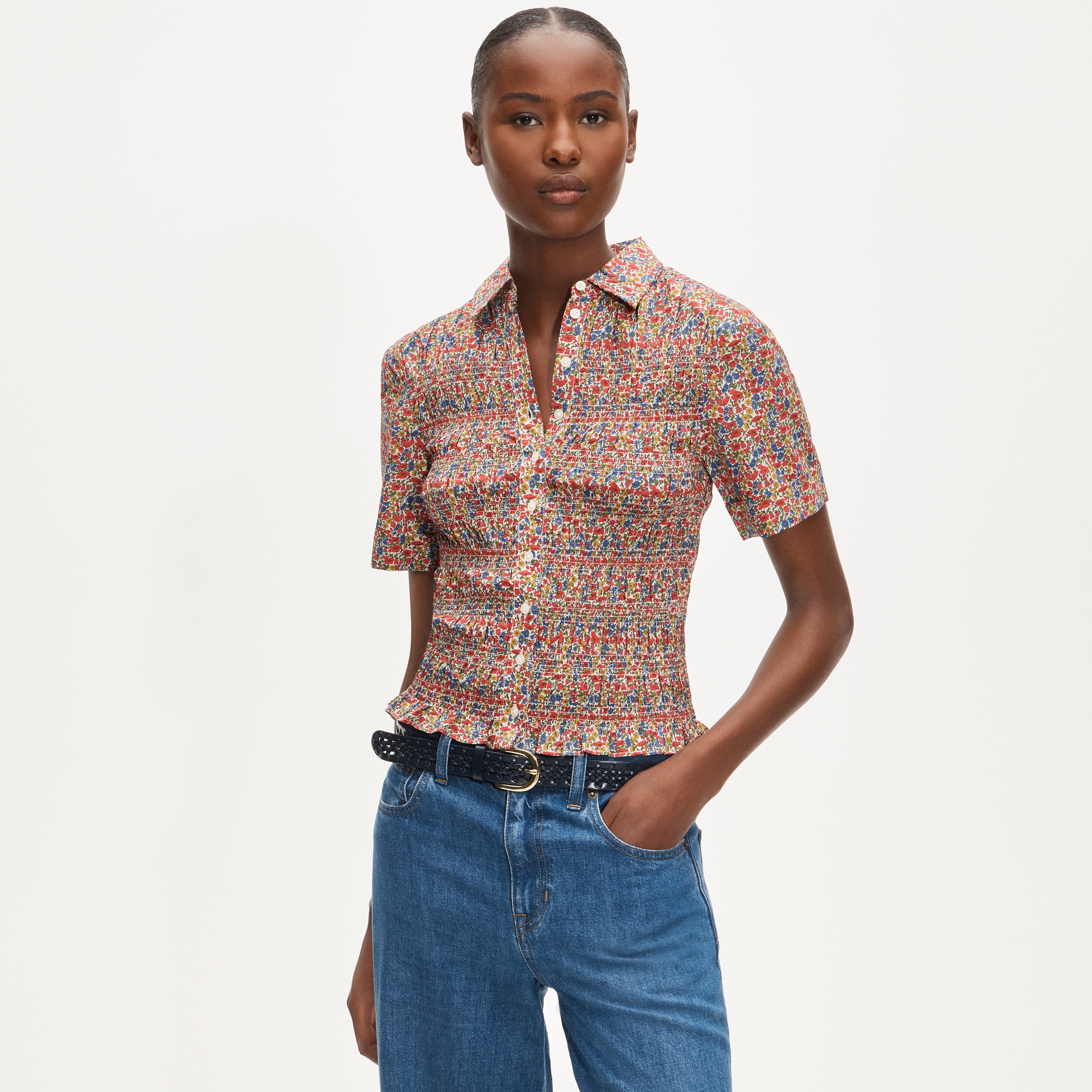 floral dress shirt printed in Black Italian collar Pink Floral Mens Shirts