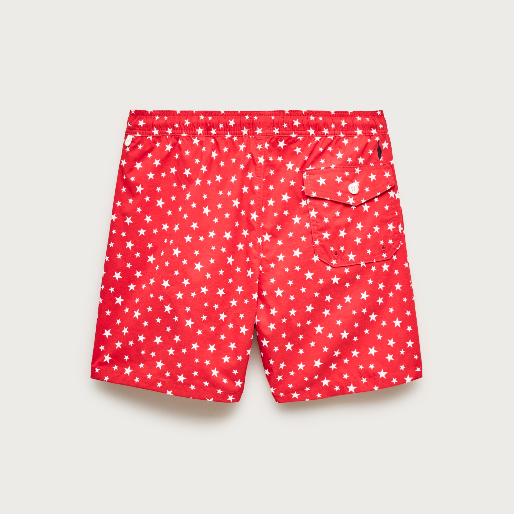 6" swim trunk in star print