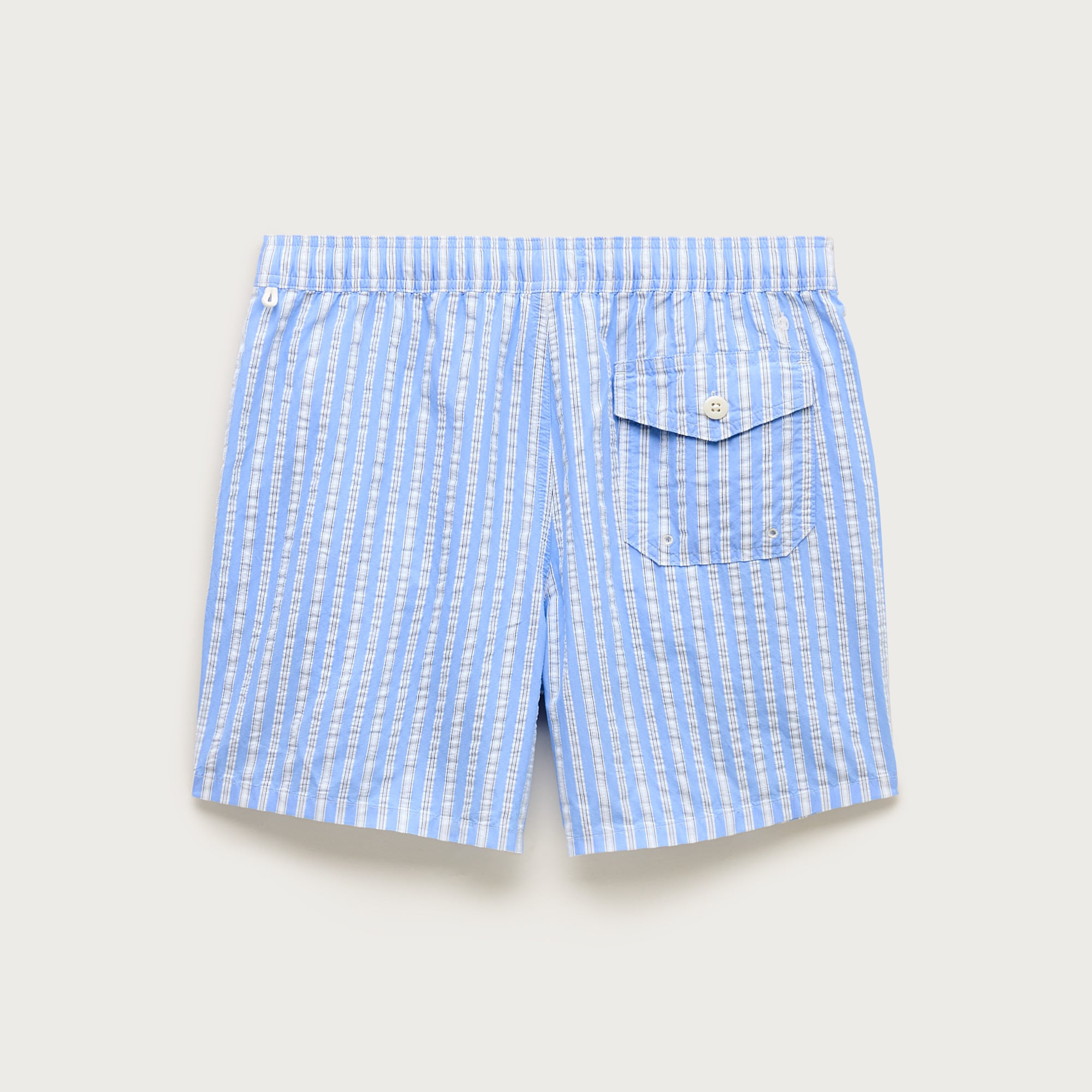 6" swim trunk in seersucker