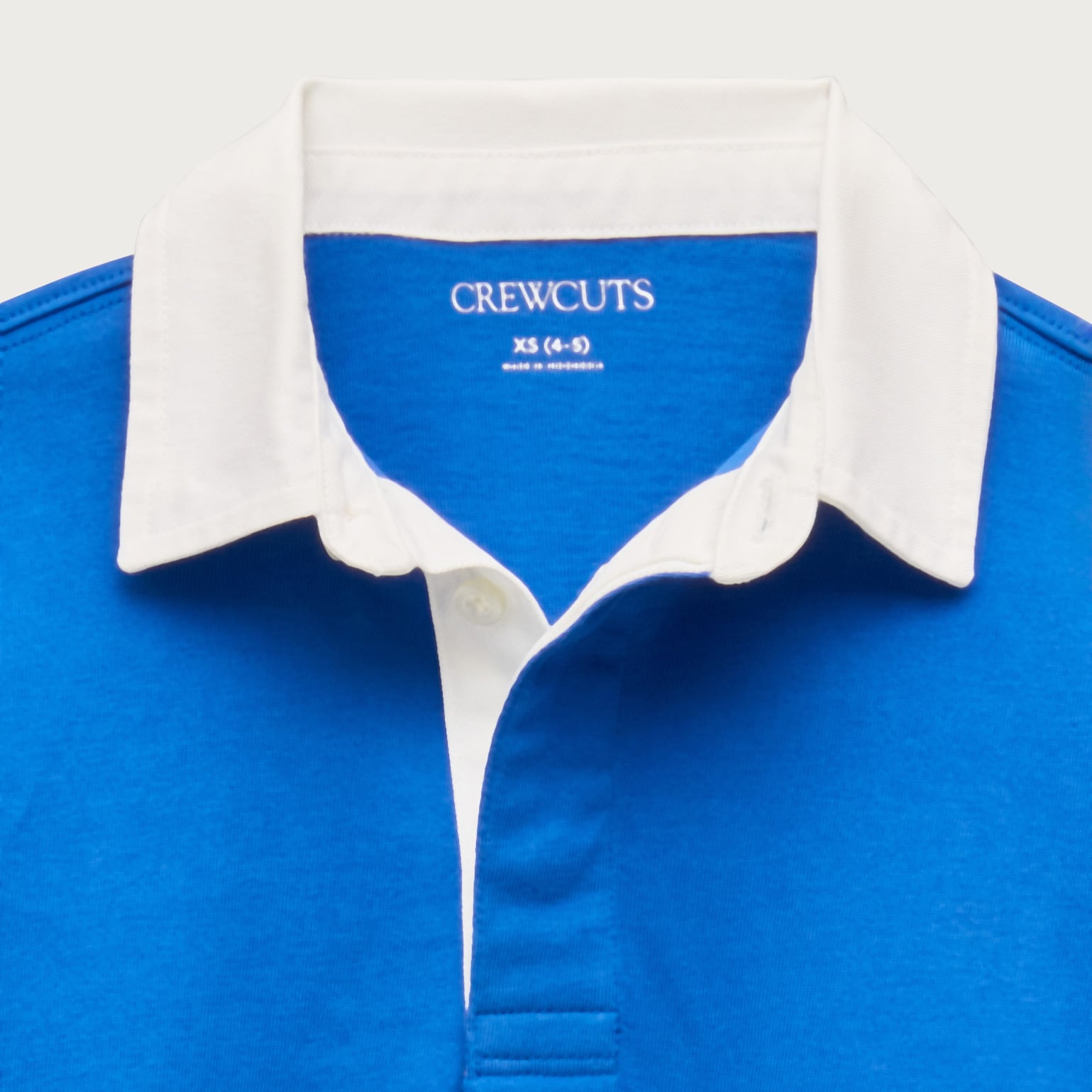 Kids' junior varsity rugby polo shirt in striped heritage jersey