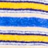 Towel terry V-neck sweatshirt in stripe SUNWASHED SEA