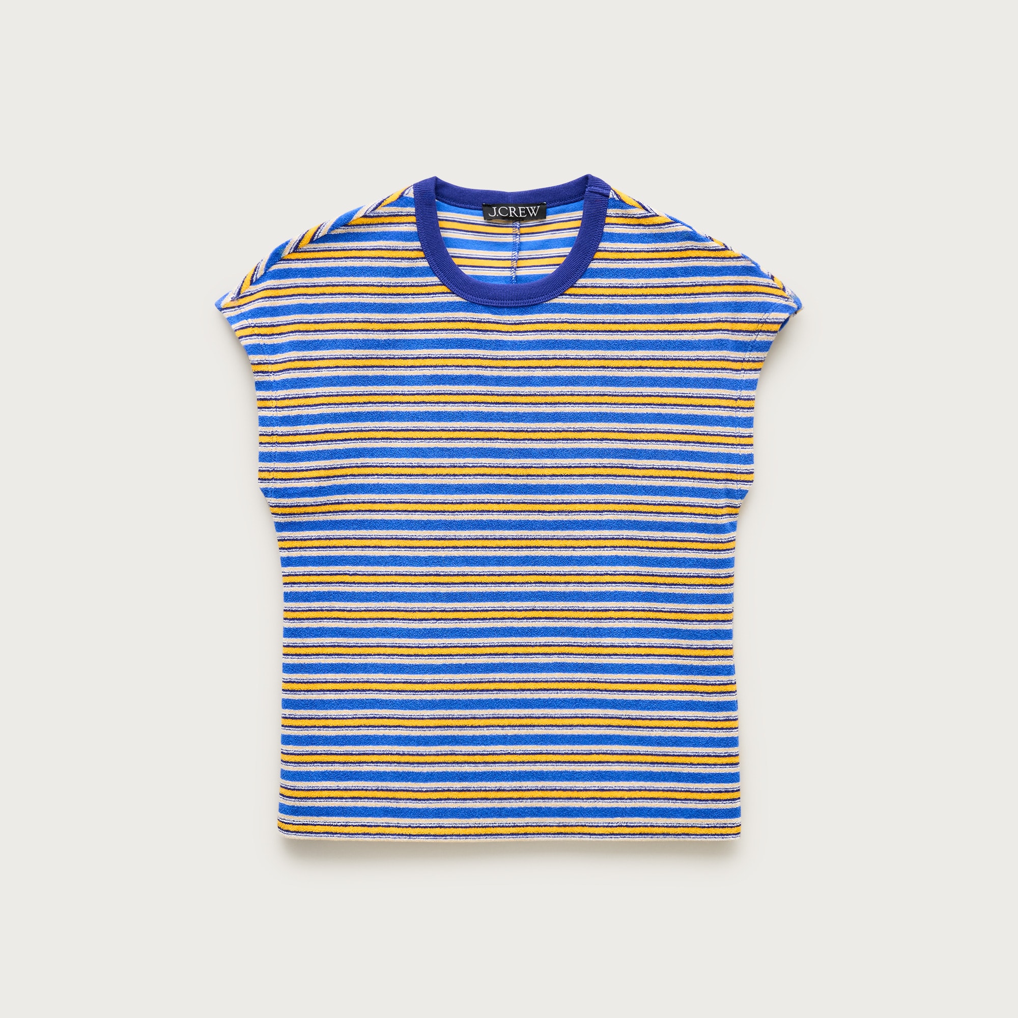 Towel terry dolman tee in stripe from J.Crew - $73