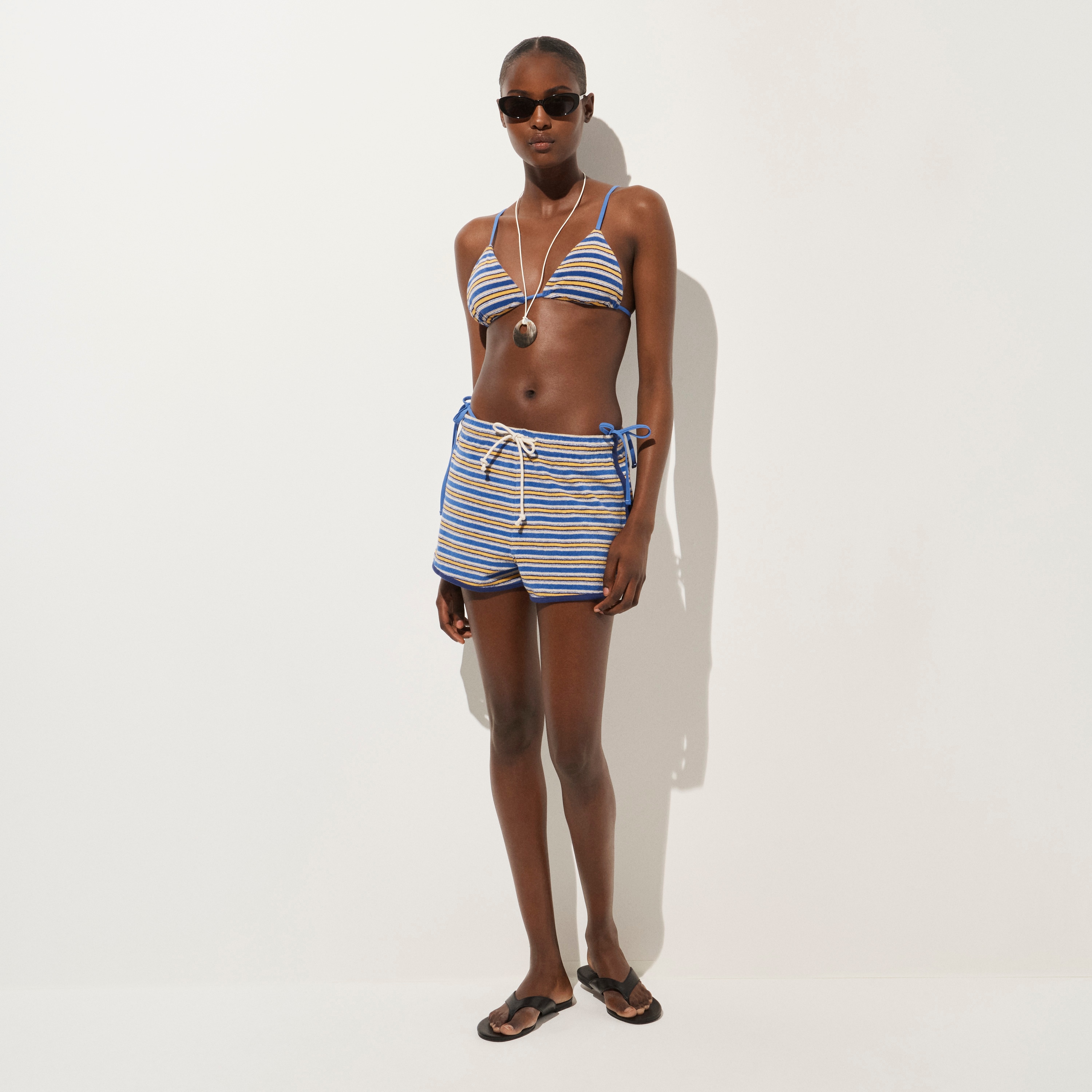 Towel Terry Short In Stripe For Women | J.Crew