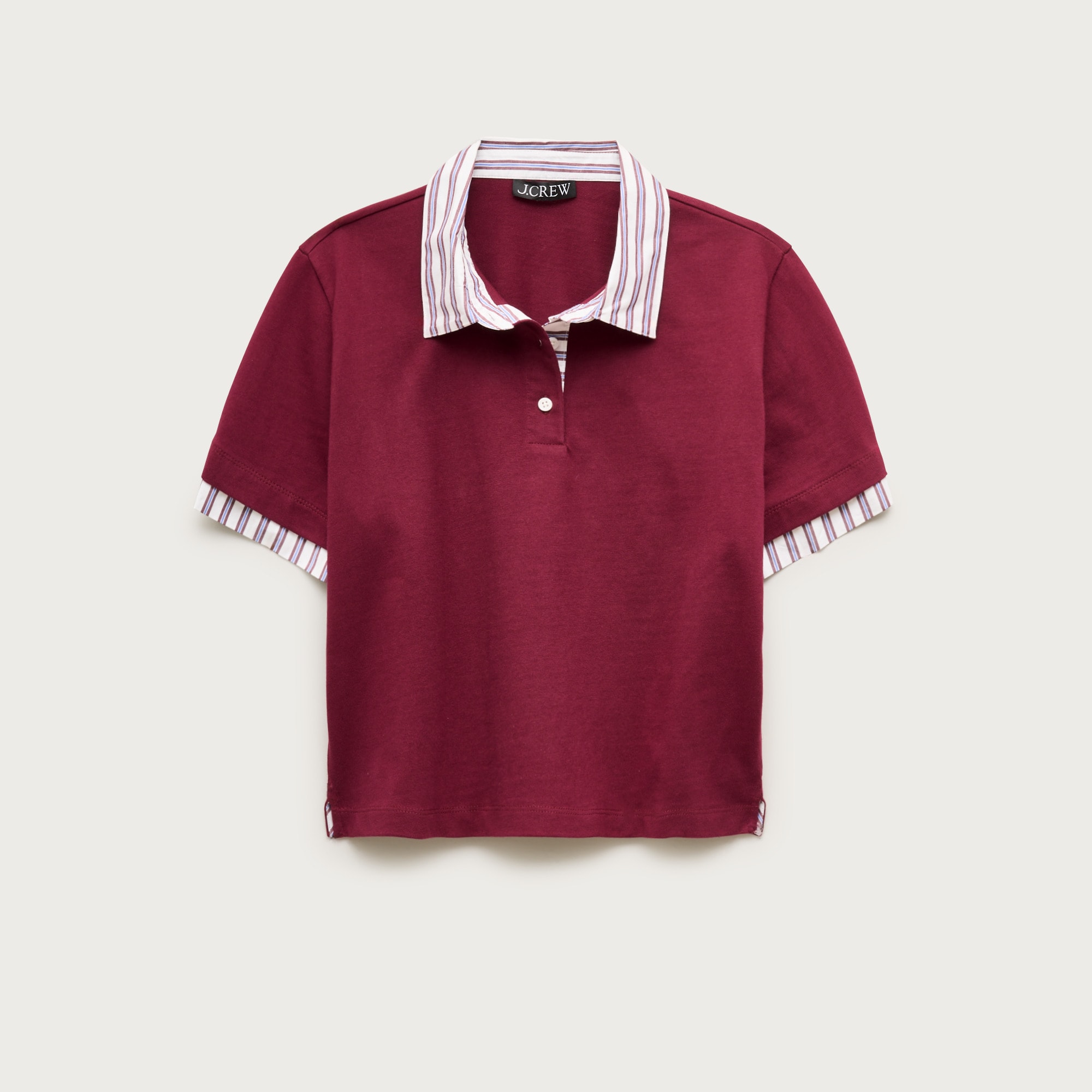 Layered Polo Shirt In Mariner Cotton For Women | J.Crew