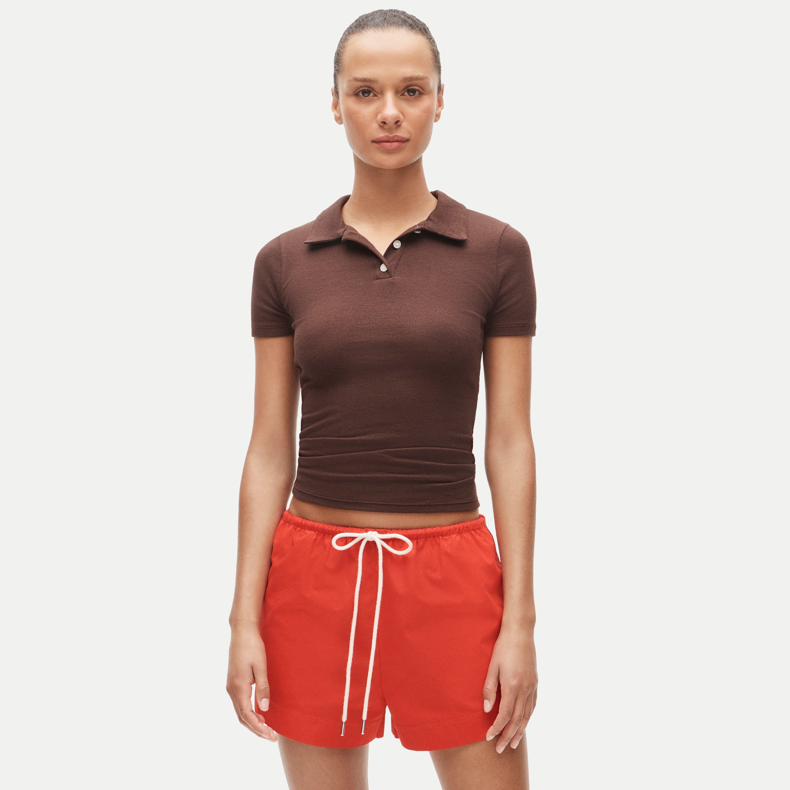 Lightweight short-sleeve polo shirt