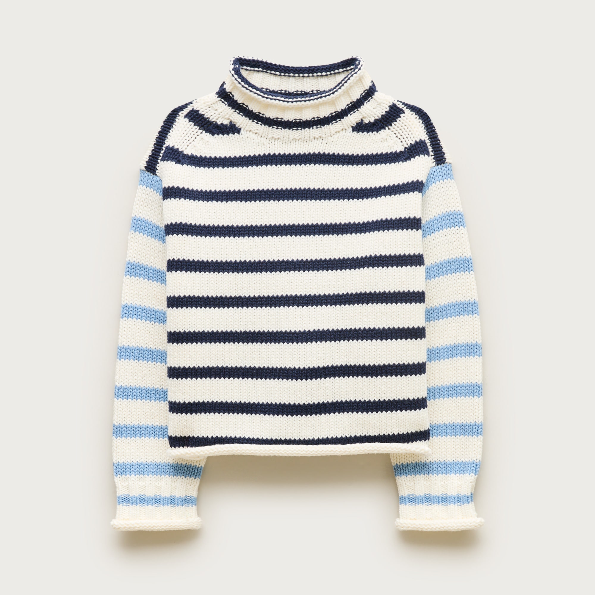 Kids' 2025 Rollneck™ sweater in stripe from J.Crew - $79.50