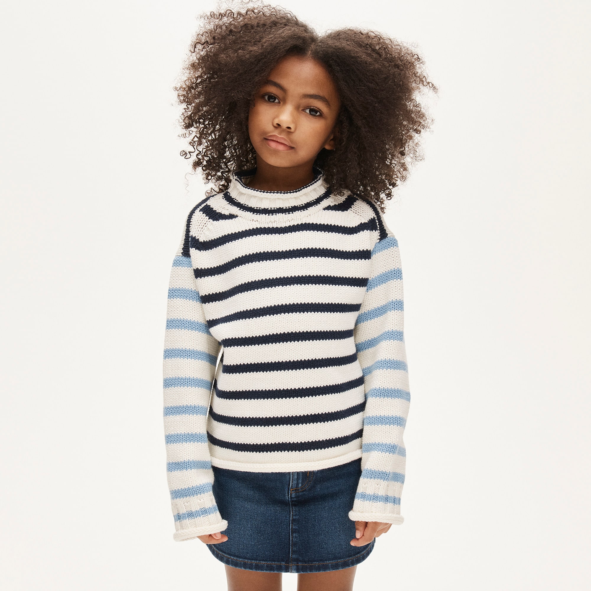 Kids' 2025 Rollneck™ sweater in stripe