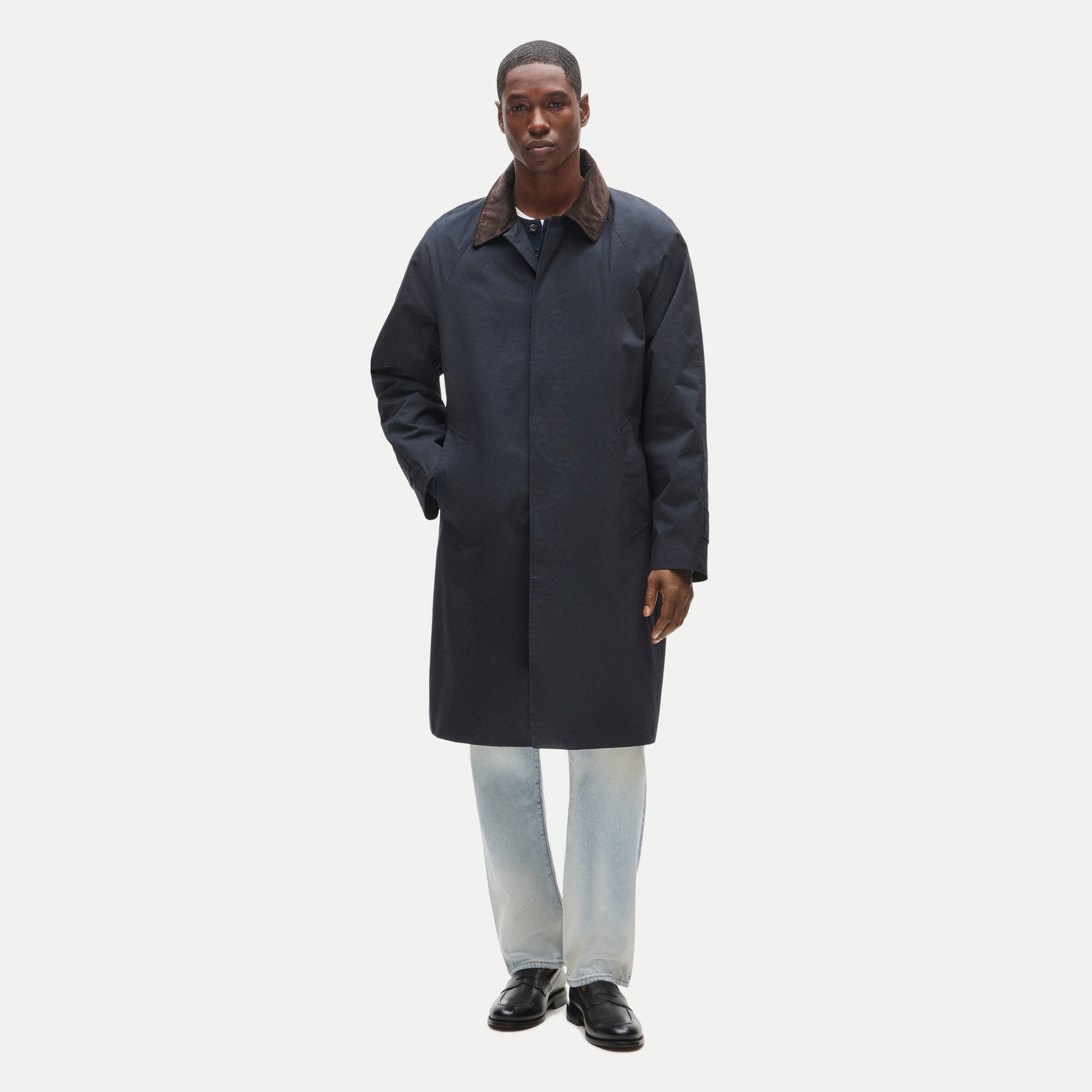 Balmacaan Coat In Cotton Blend For Men | J.Crew