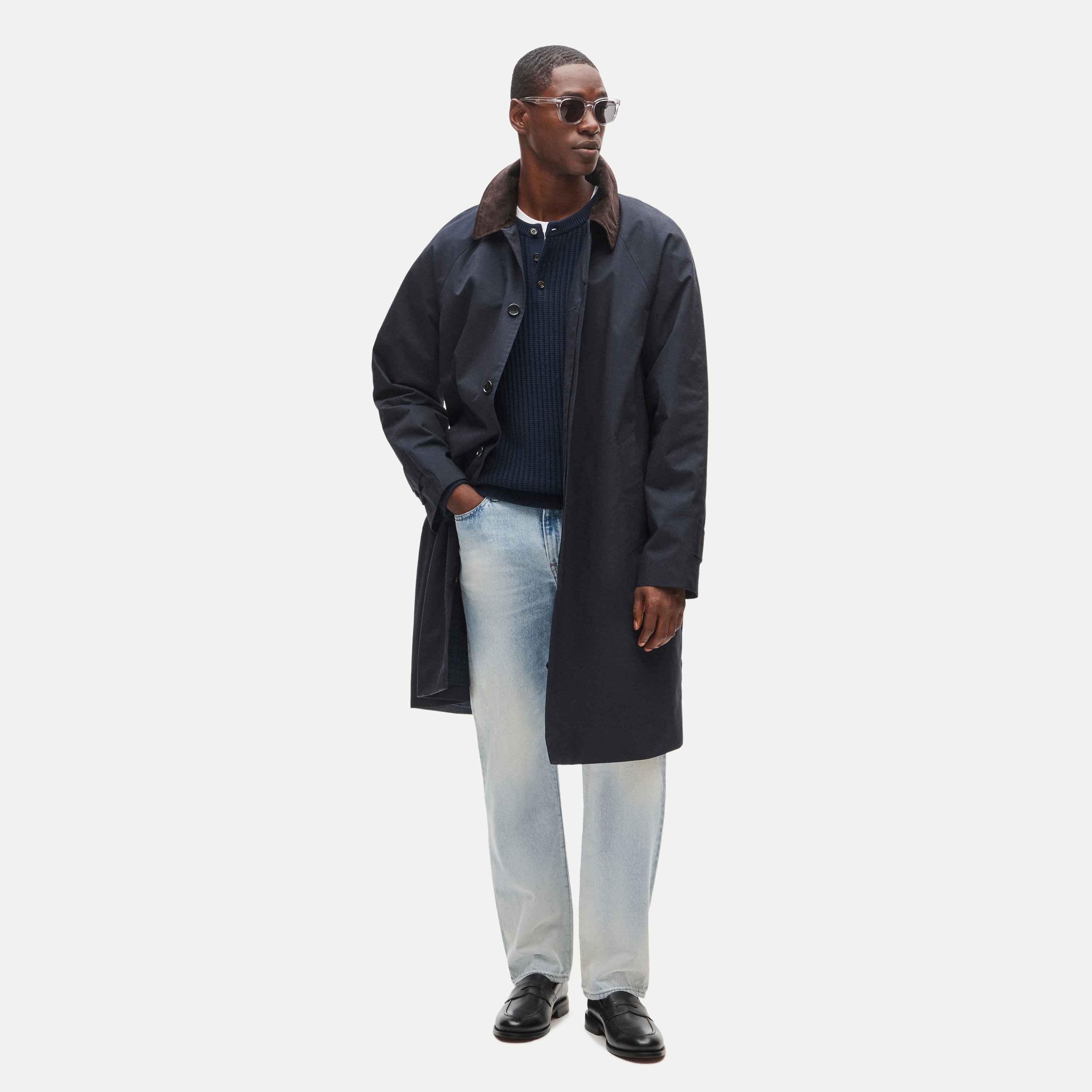 Balmacaan Coat In Cotton Blend For Men | J.Crew