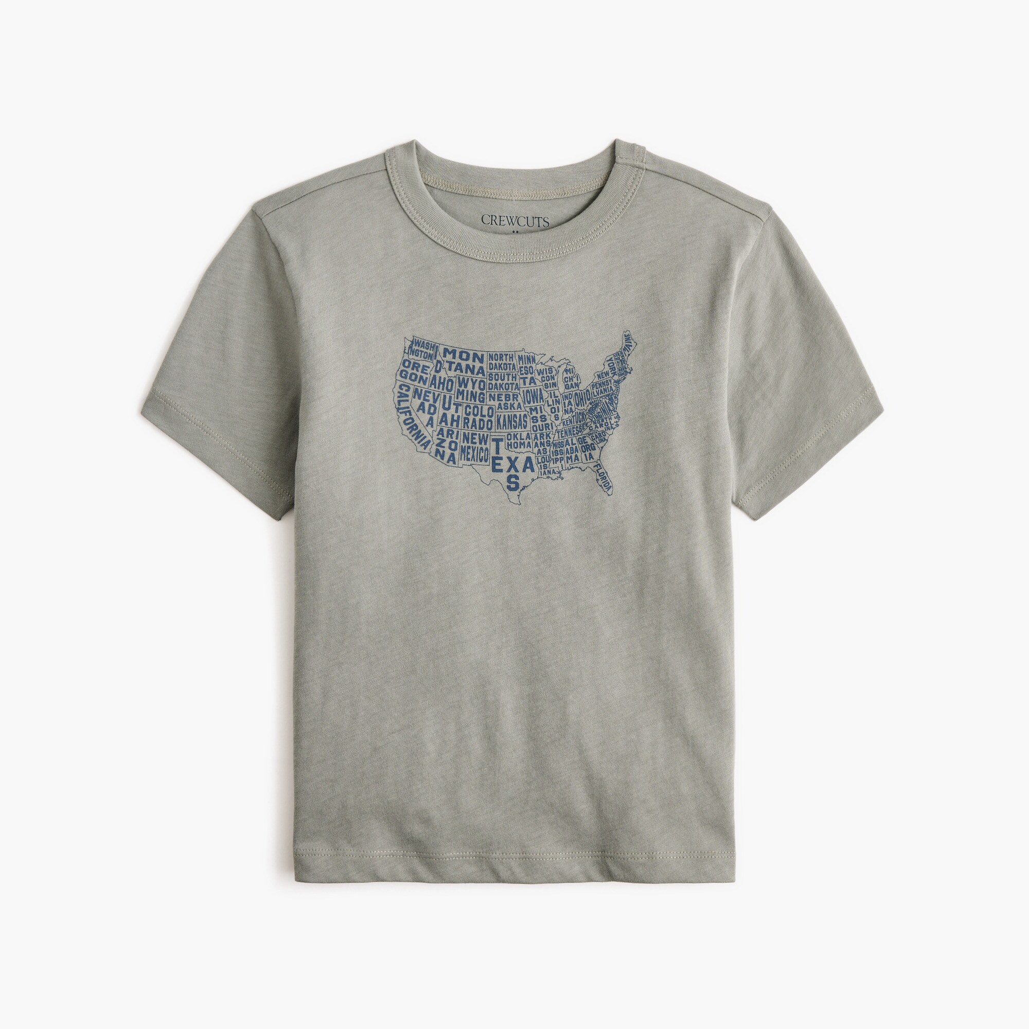 Boys' map graphic tee