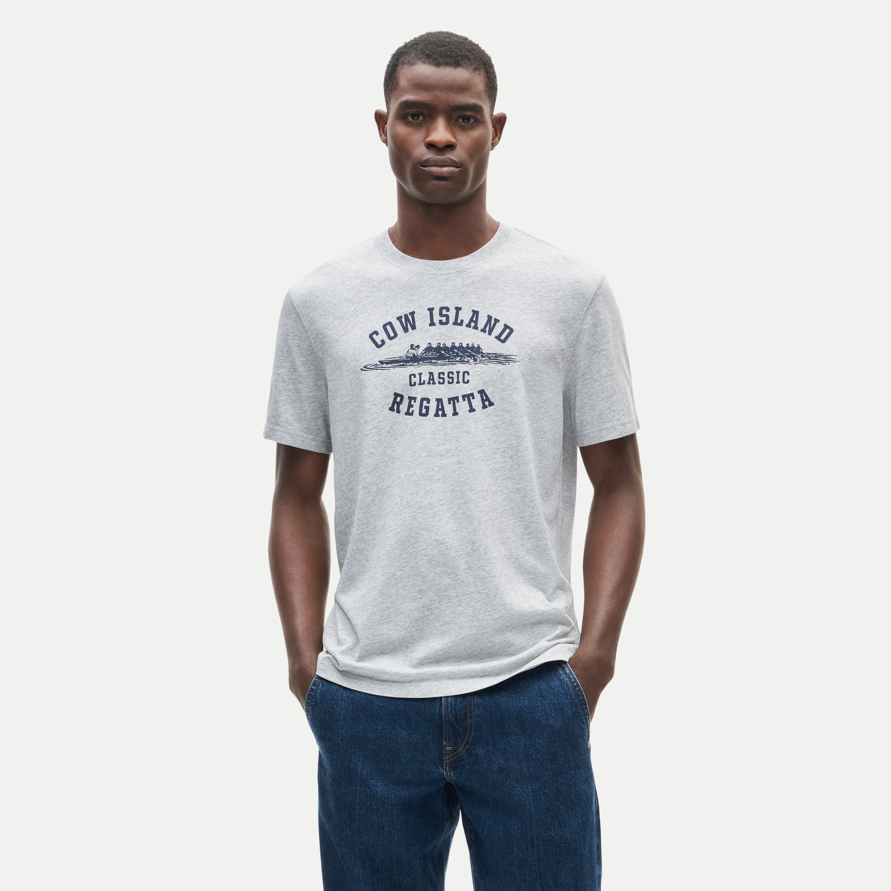 Vintage-wash cotton graphic T-shirt